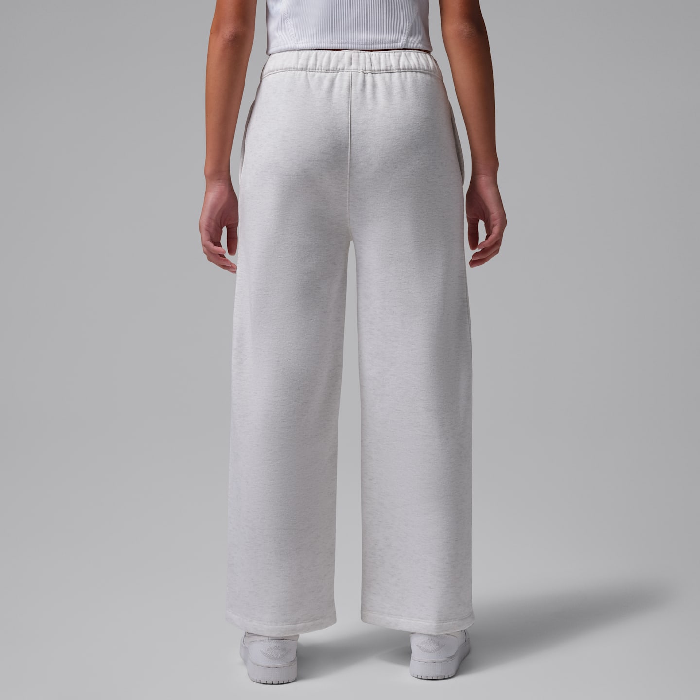 Детские брюки Jordan Brooklyn Fireside Fleece, цвет: Молочный меланжевый — фото 2