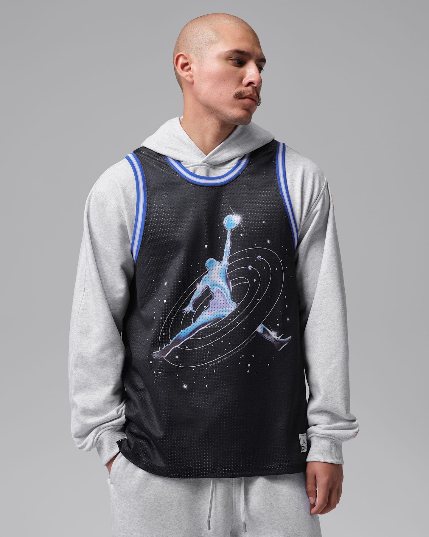 Мужской топ Jordan Brooklyn Space Jam Jersey, цвет: Чёрный — фото 8