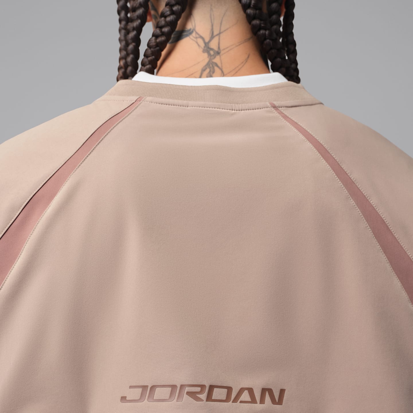Мужской топ Jordan Golf Repel Long-Sleeve Woven Top, цвет: Хаки / Коричневый — фото 5