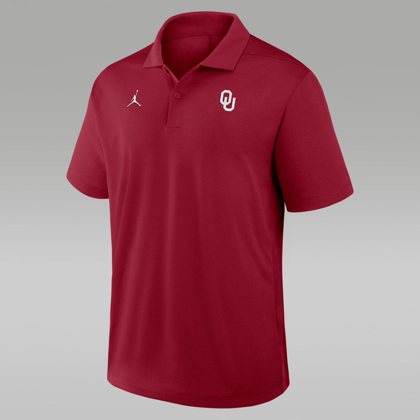 Мужское поло Jordan Brand Oklahoma Primetime Victory Plus Dri-FIT, цвет: Малиновый — фото 1