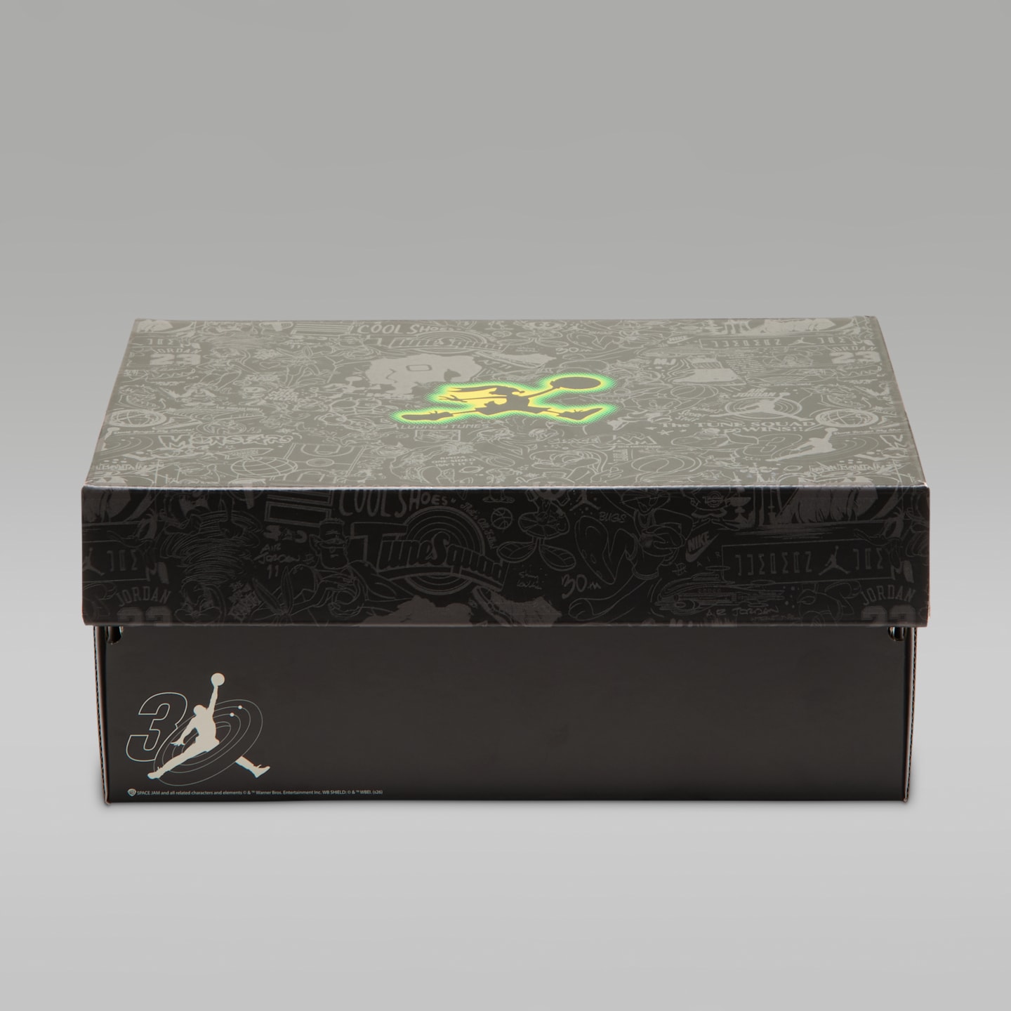 Детские кроссовки Jordan 1 Mid SE "Space Jam" Shoes, цвет: Чёрный / Зелёный — фото 9