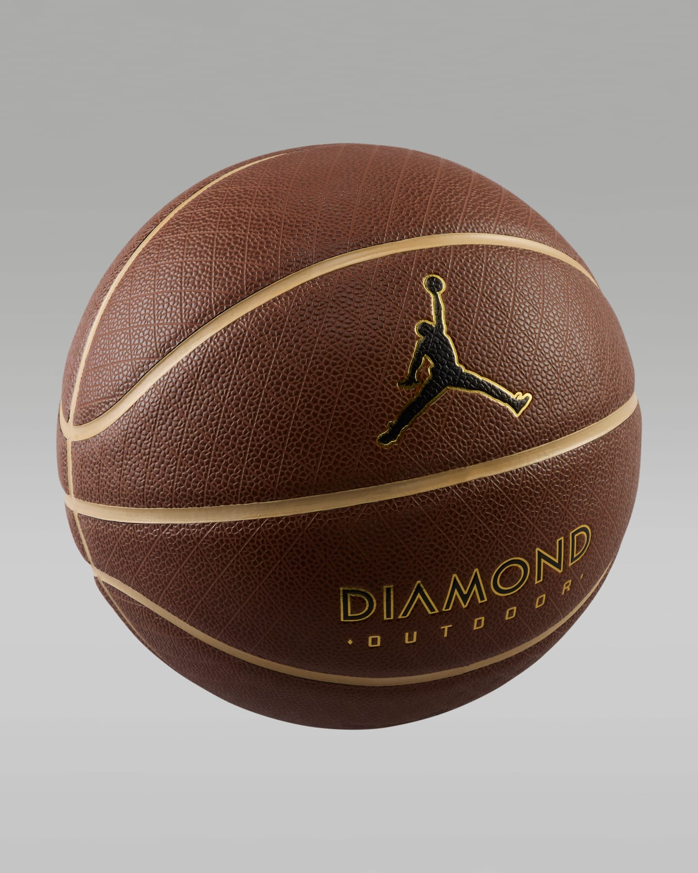 Мяч Jordan Diamond Outdoor Basketball, цвет: Металлик золотой / Чёрный — фото 3