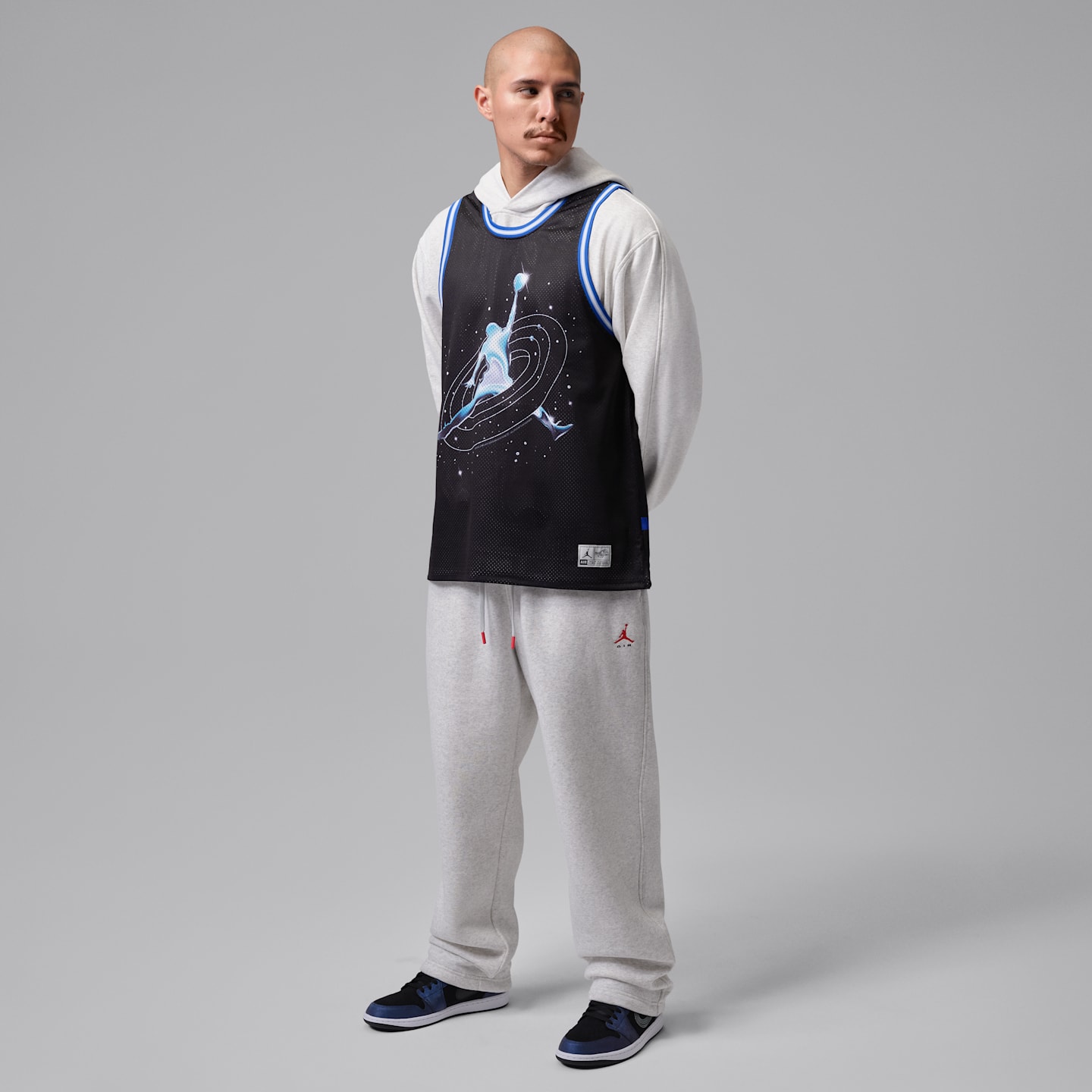 Мужской топ Jordan Brooklyn Space Jam Jersey, цвет: Чёрный — фото 7