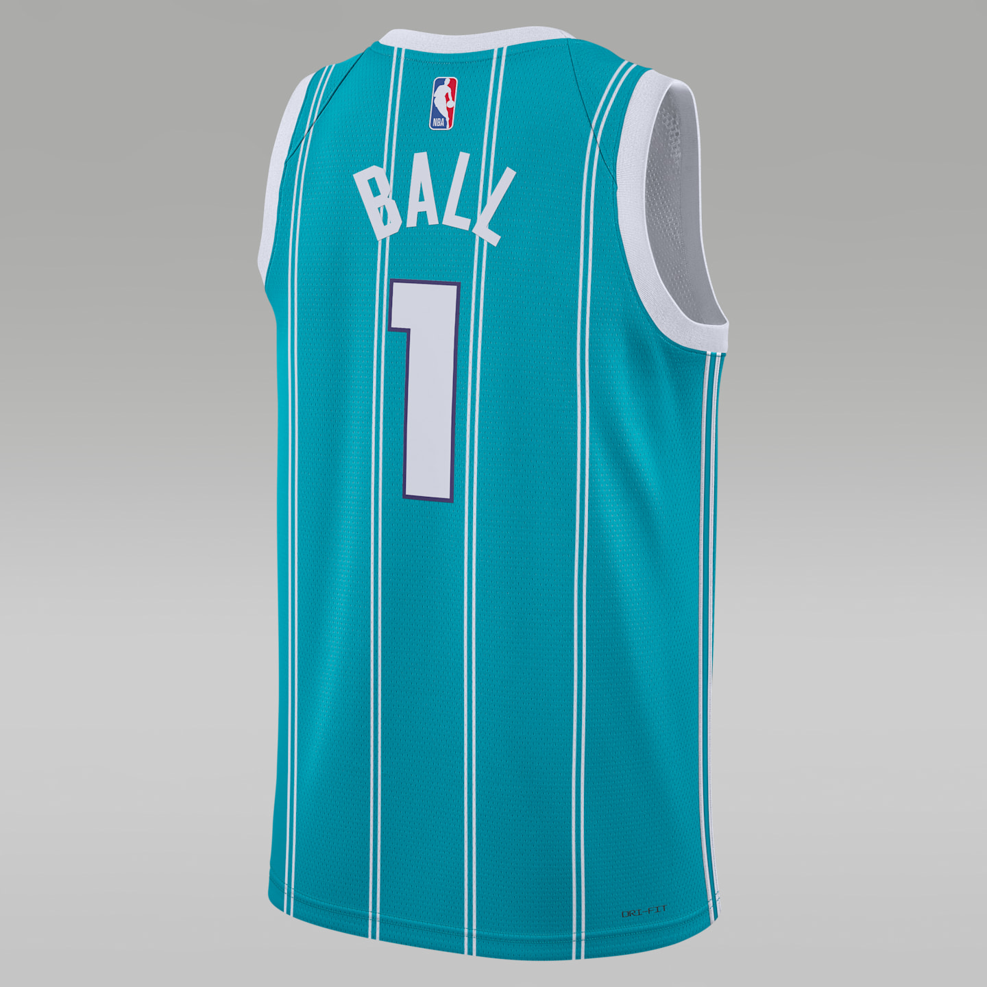 Мужской топ Nike Charlotte Hornets Brandon Miller Icon Edition 2022/23 Dri-FIT NBA Swingman Jersey, цвет: Бирюзовый — фото 2