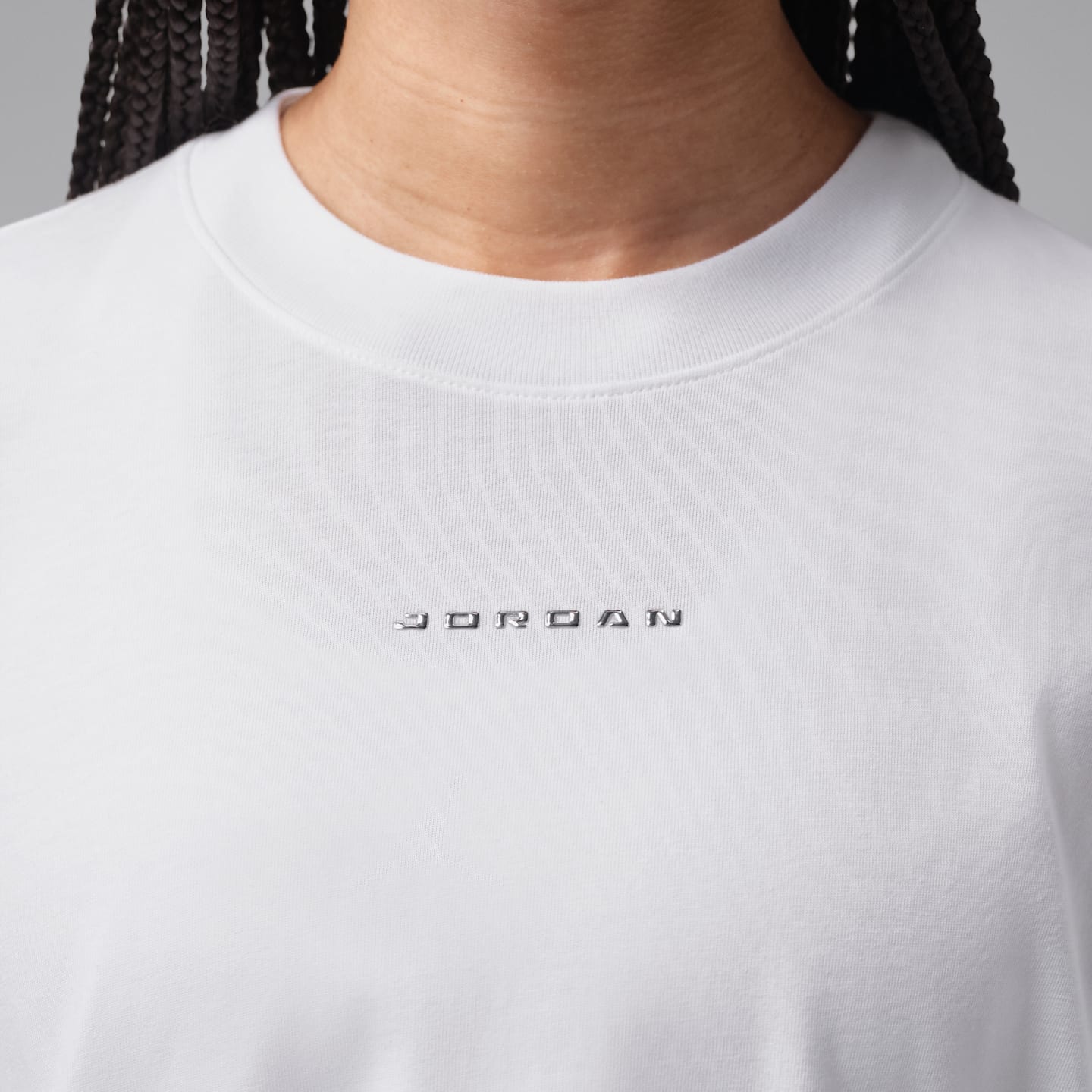 Женская футболка Jordan Flight Girlfriend с принтом, цвет: Белый — фото 4