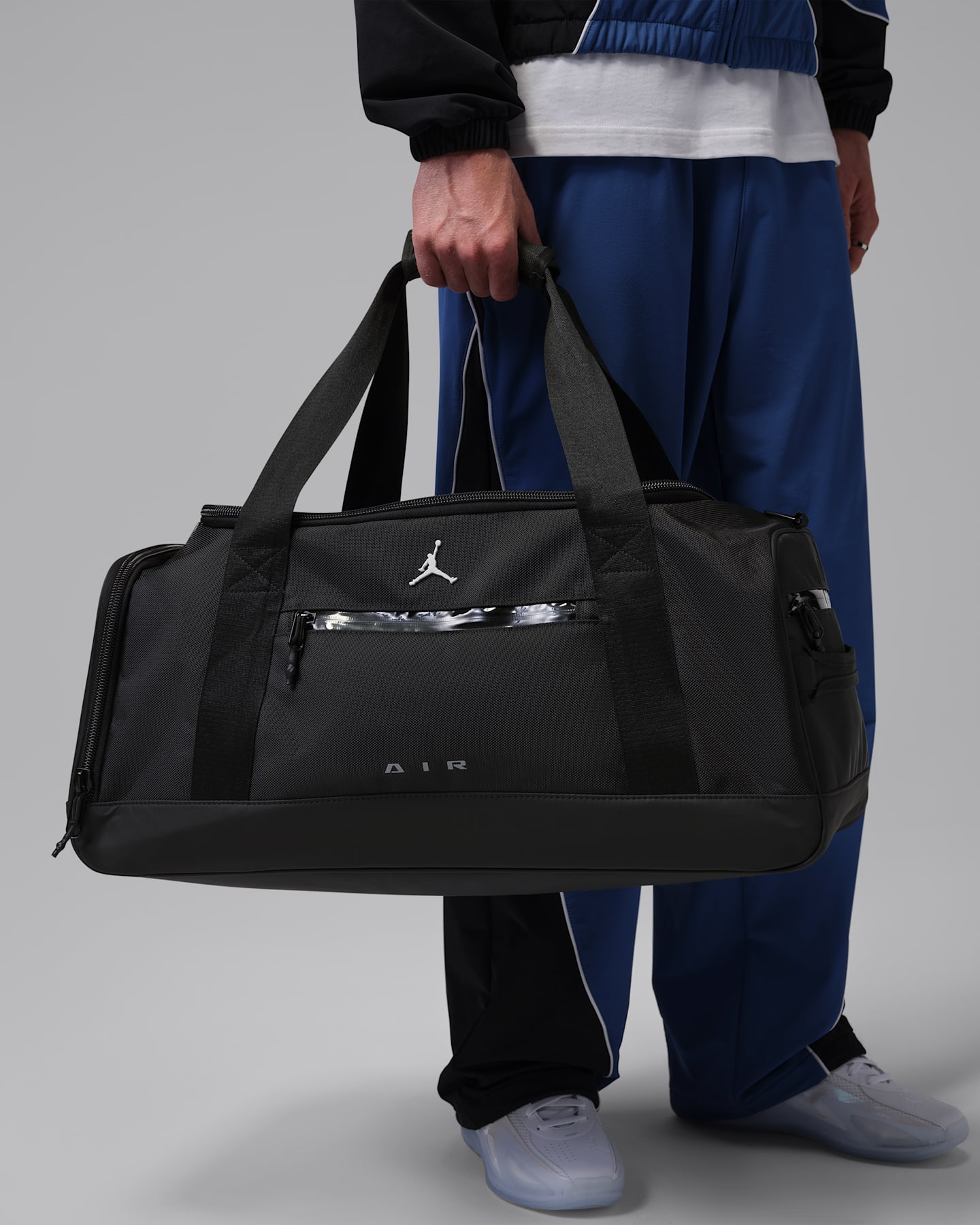Спортивная сумка Jordan Sport Duffel, 47,5 л, цвет: Чёрный / Белый — фото 10
