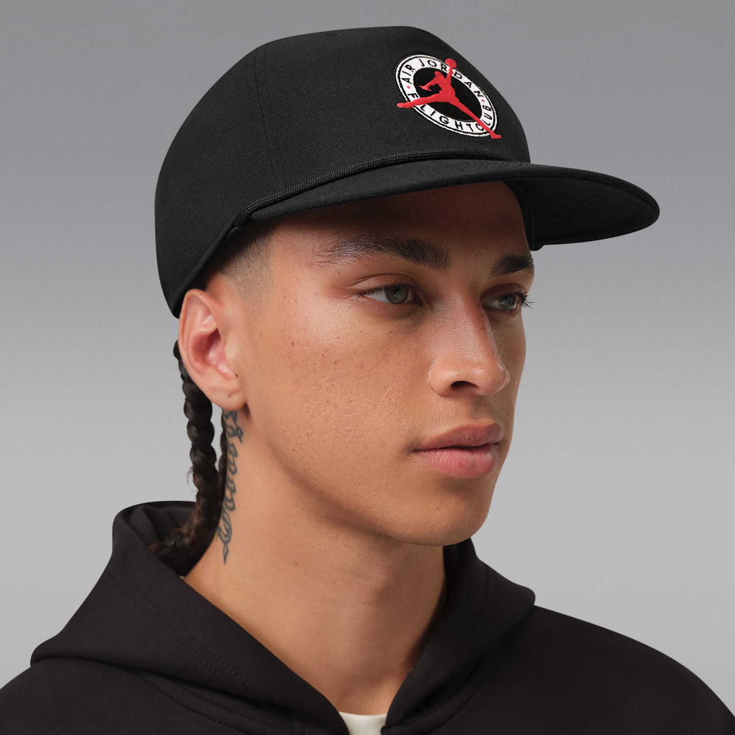 Кепка Jordan Flight Club Pro Unstructured с прямым козырьком, цвет: Чёрный — фото 3