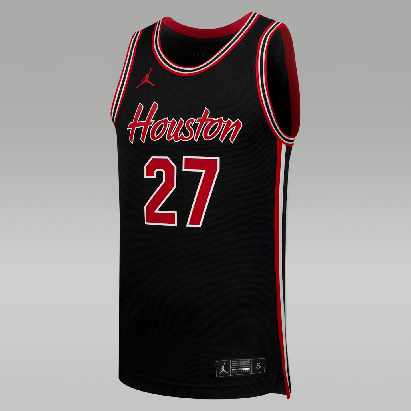 Мужские топы Houston Basketball Jordan College Replica Jersey, цвет: Чёрный — фото 1