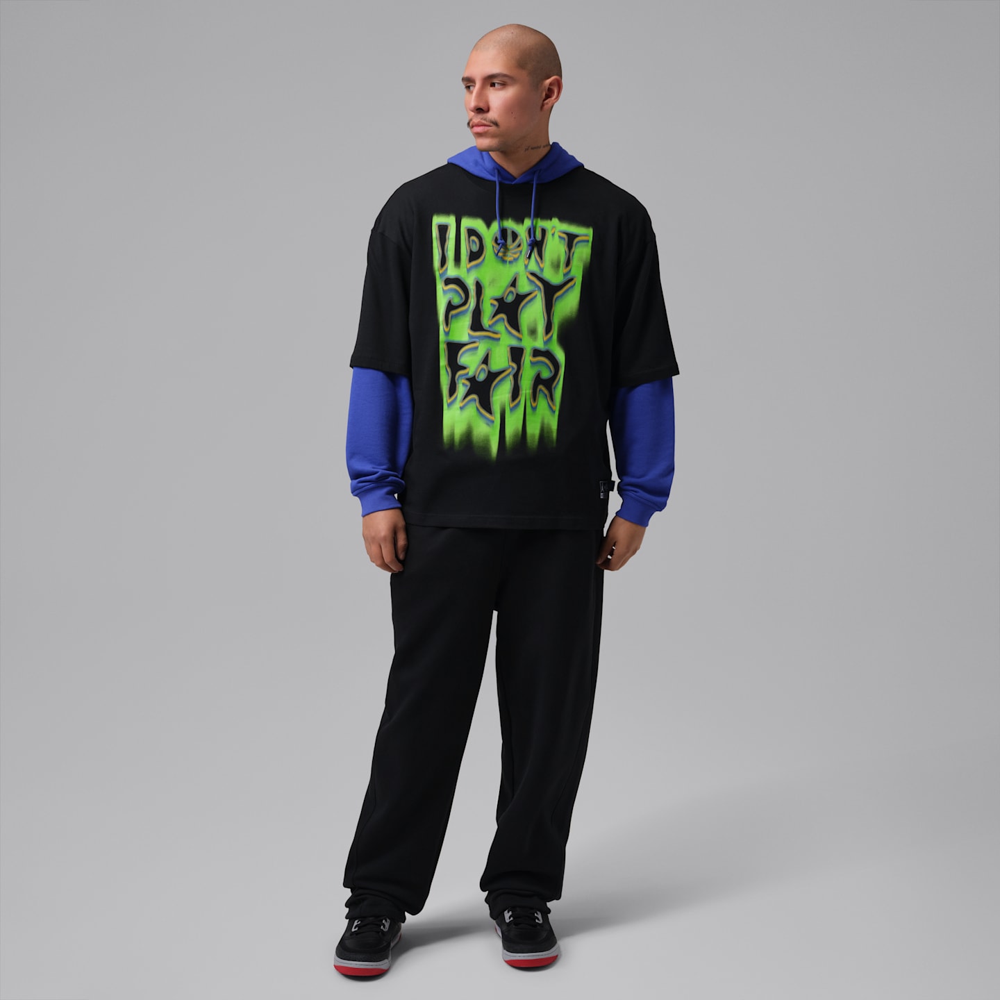 Мужская футболка Jordan Sport Space Jam Crew-Neck, цвет: Чёрный — фото 7
