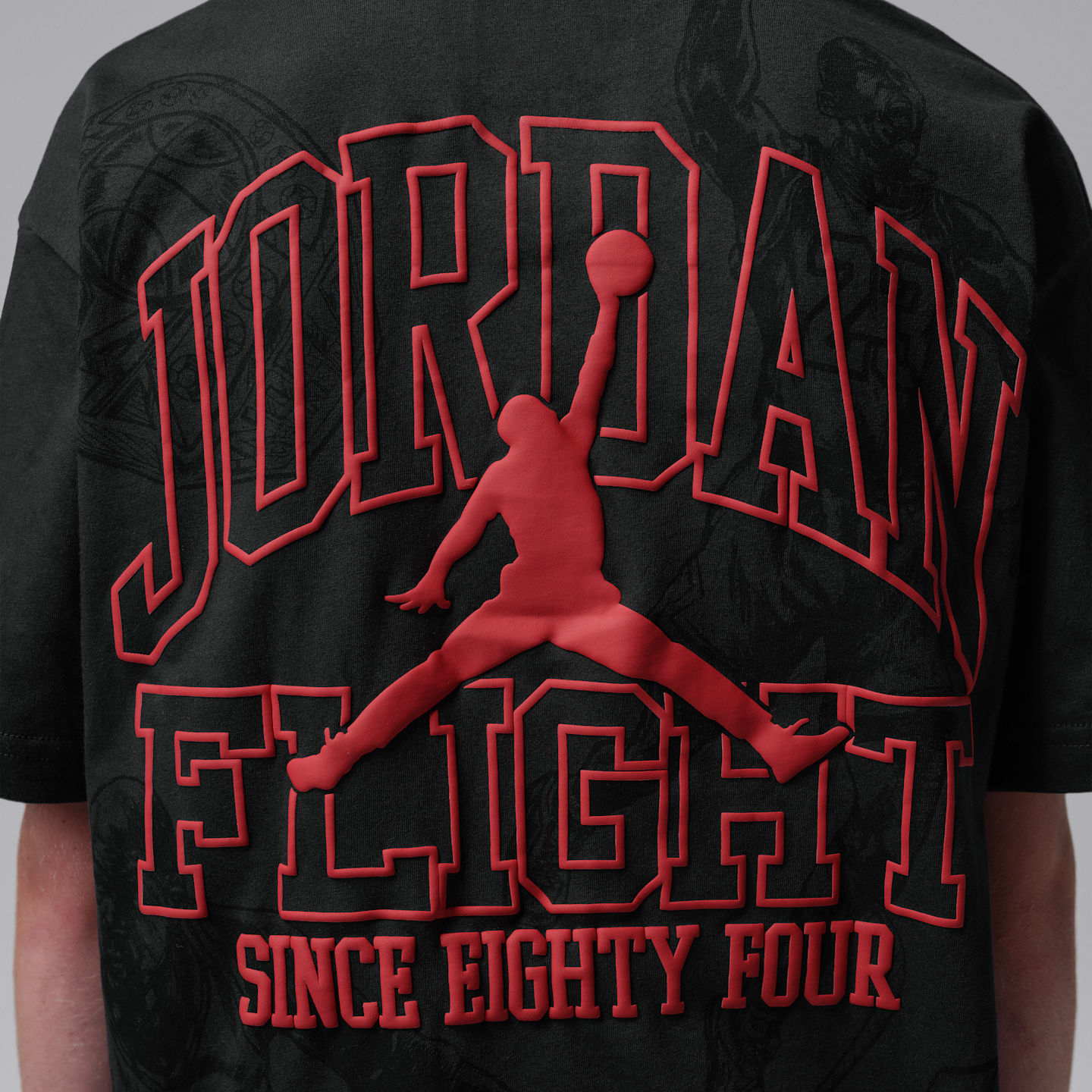 Детская футболка Jordan Fireside Graphic, цвет: Почти чёрный — фото 5