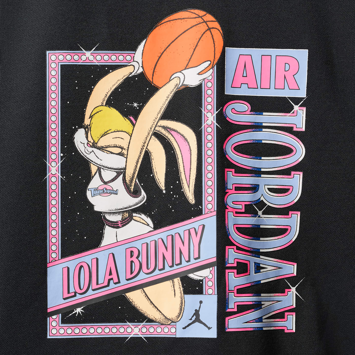 Детское худи Jordan Space Jam 30 Lola Dunk Full-Zip, цвет: Чёрный — фото 7