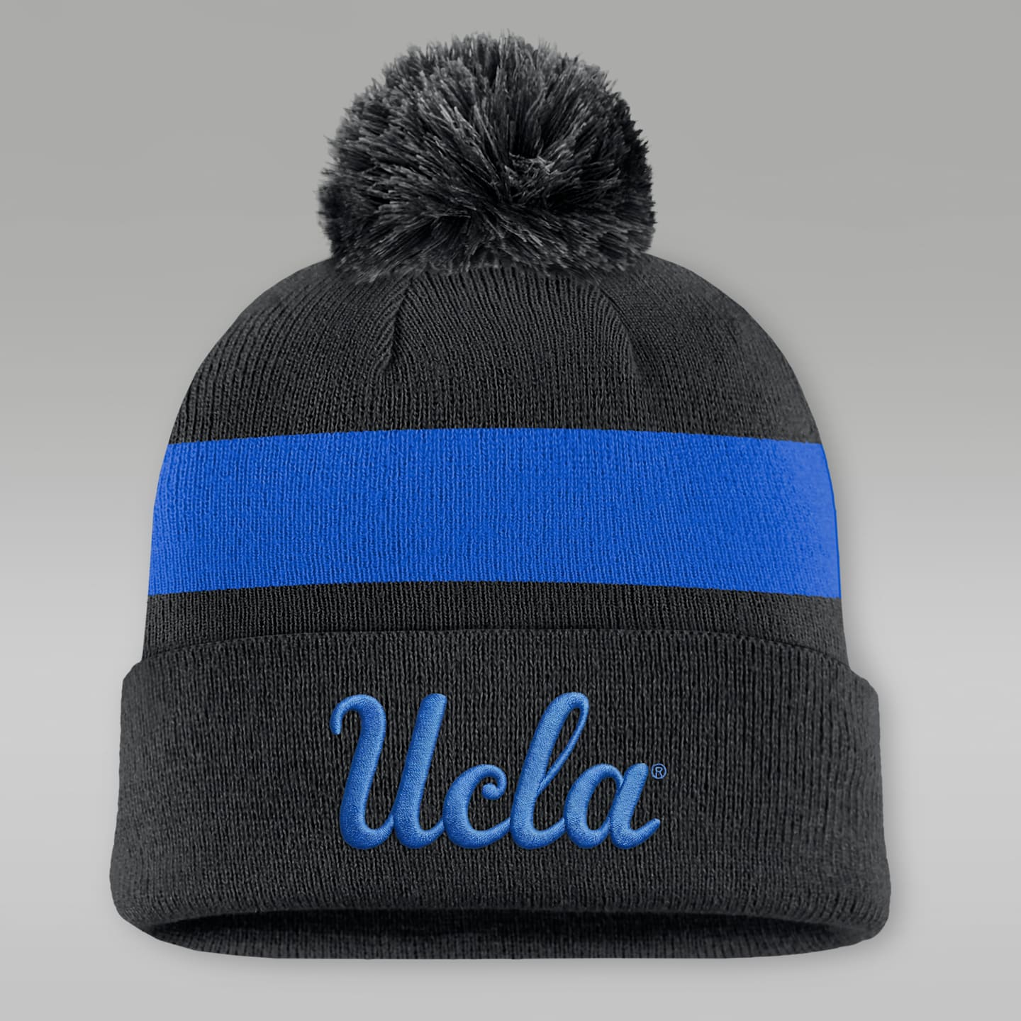 Мужская шапка-бини с отворотом Jordan Brand Ucla Peak, цвет: Чёрный — фото 1