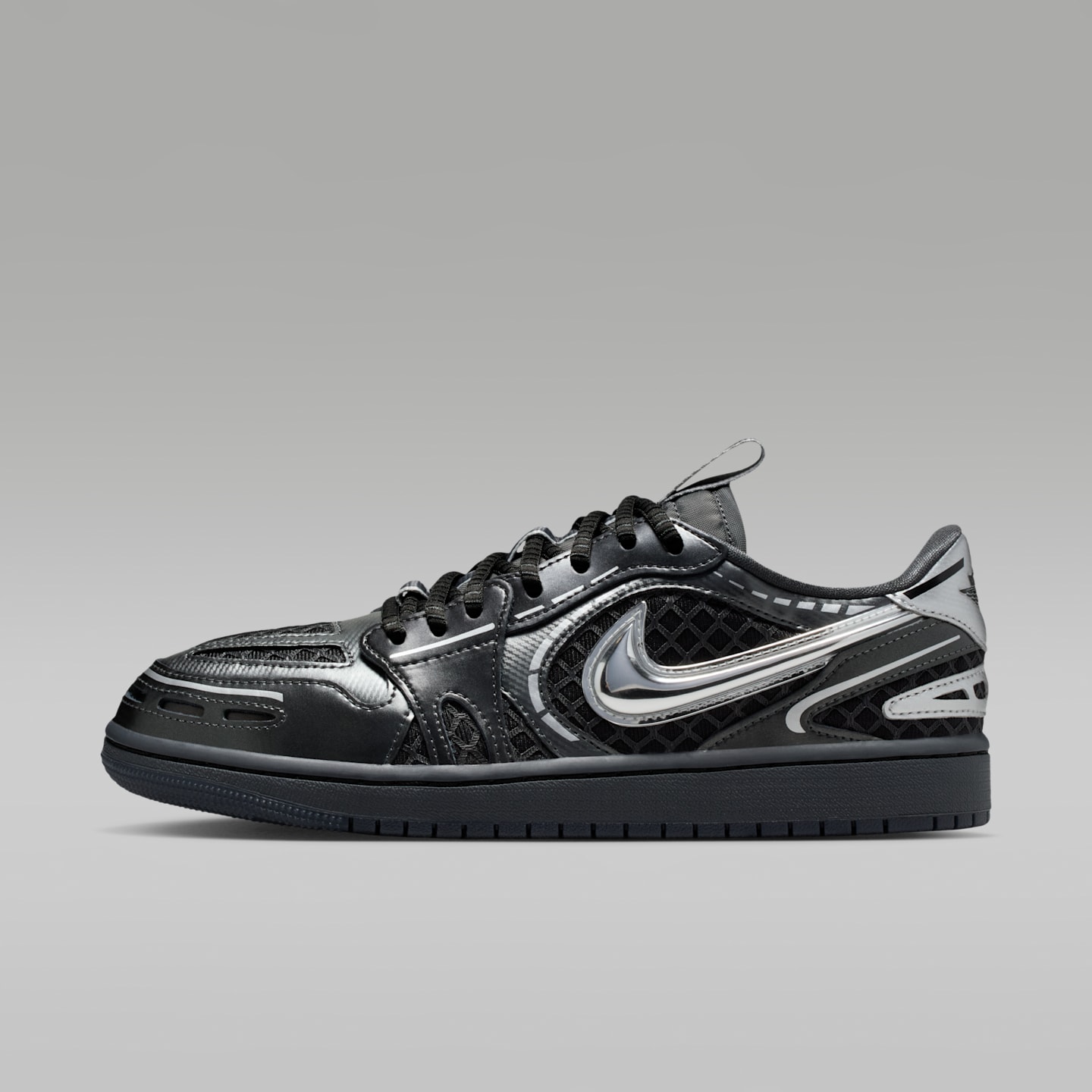 Женские кроссовки Air Jordan 1 Low Method of Make, цвет: Чёрный / Белый — фото 1