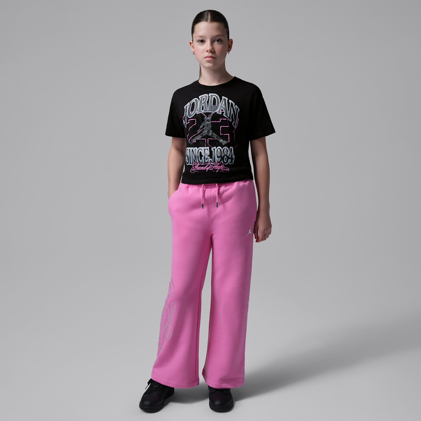 Детская футболка Jordan Fierce and Fearless, цвет: Чёрный — фото 5