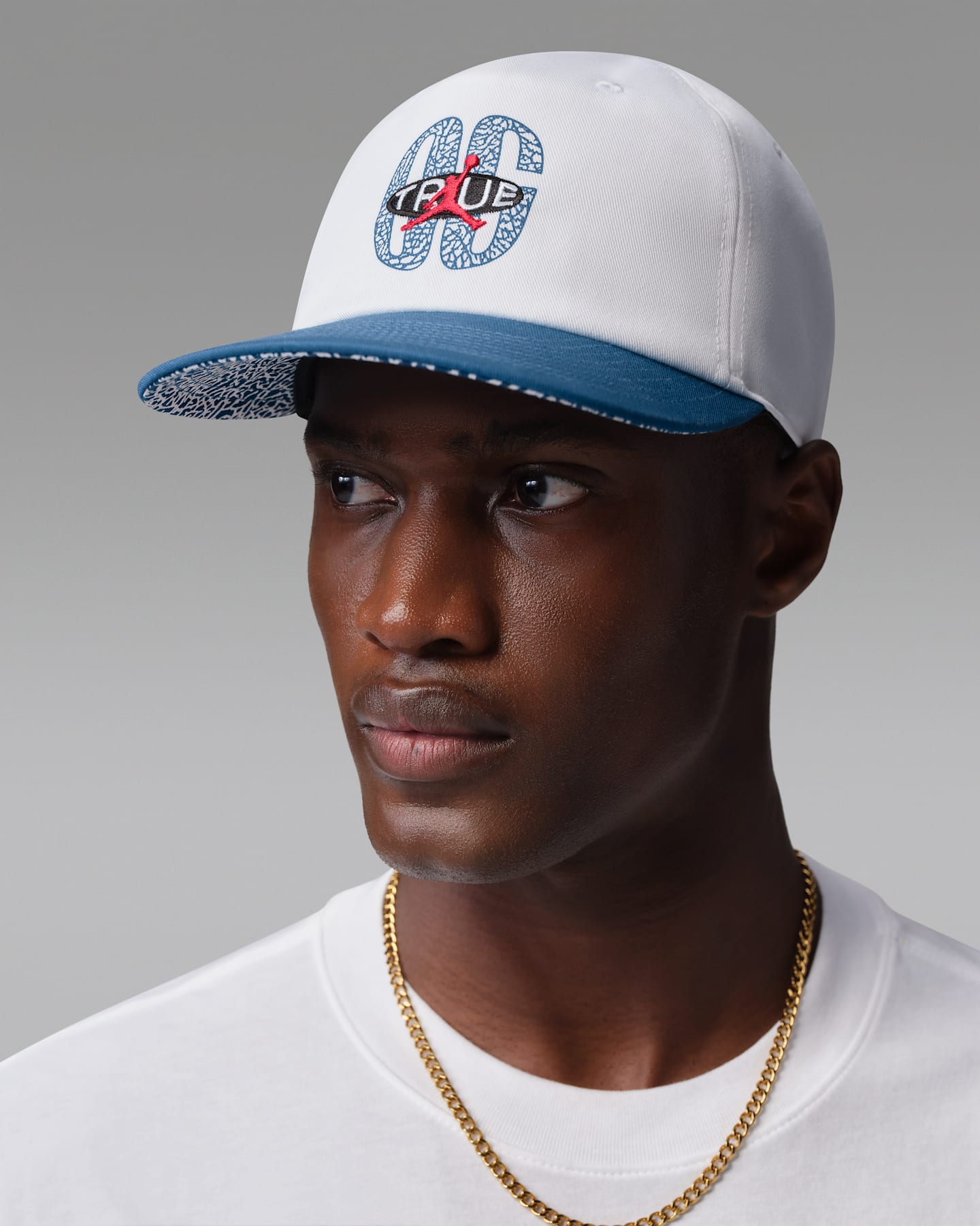 Кепка Jordan Pro "True Blue" с регулировкой размера, цвет: Белый / Насыщенный синий — фото 7