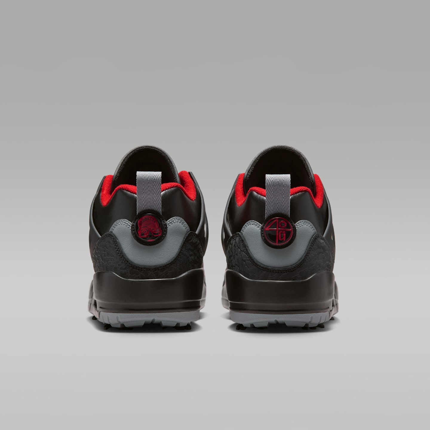 Мужские кроссовки Jordan Spizike G Golf Shoes, цвет: Чёрный / Красный — фото 6