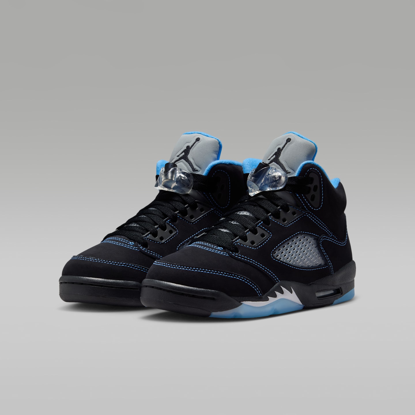 Детские кроссовки Jordan 5 "Black Carolina" Little Kids' Shoes, цвет: Чёрный / Белый — фото 5