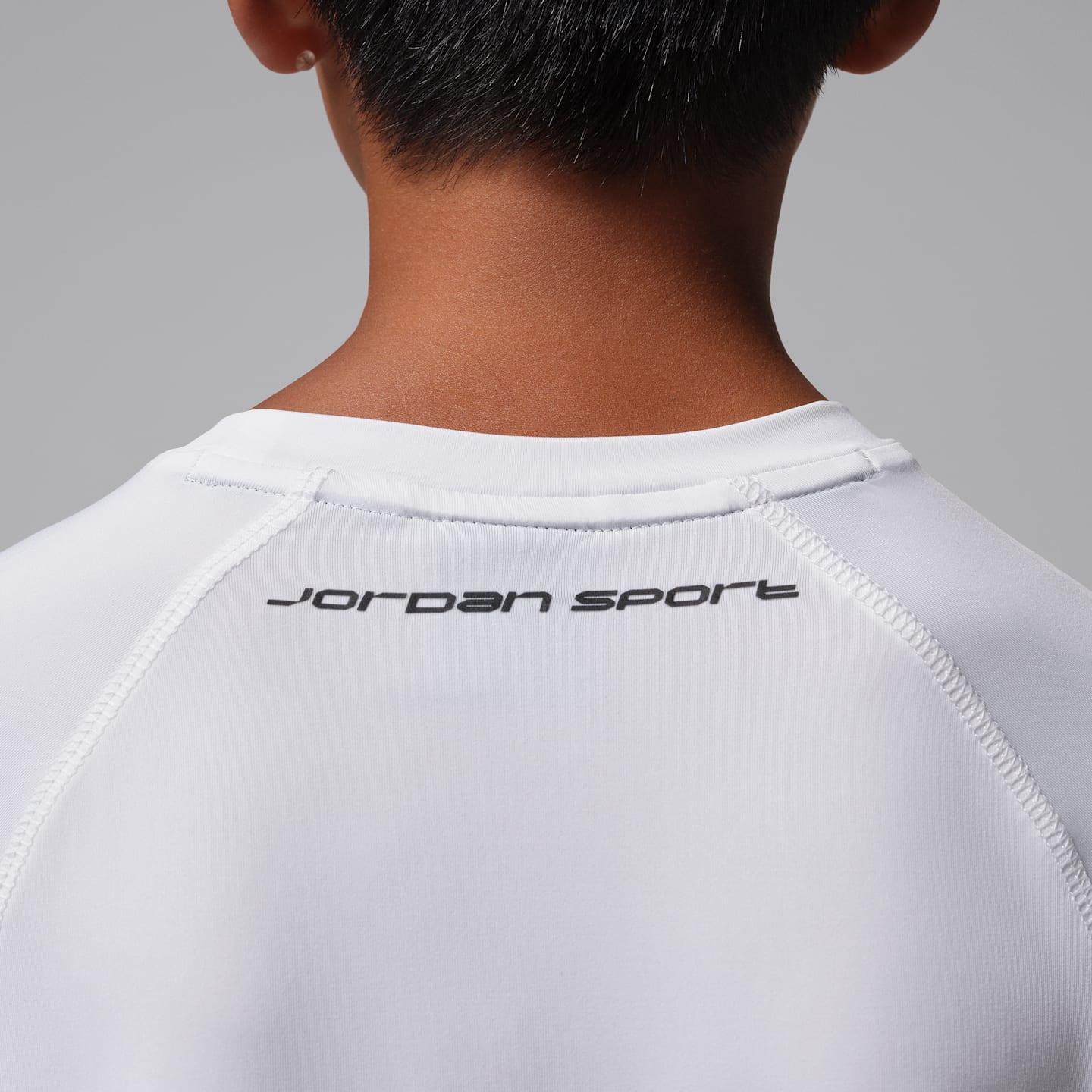 Детский топ Jordan Dri-FIT Base Layer, цвет: Белый — фото 5