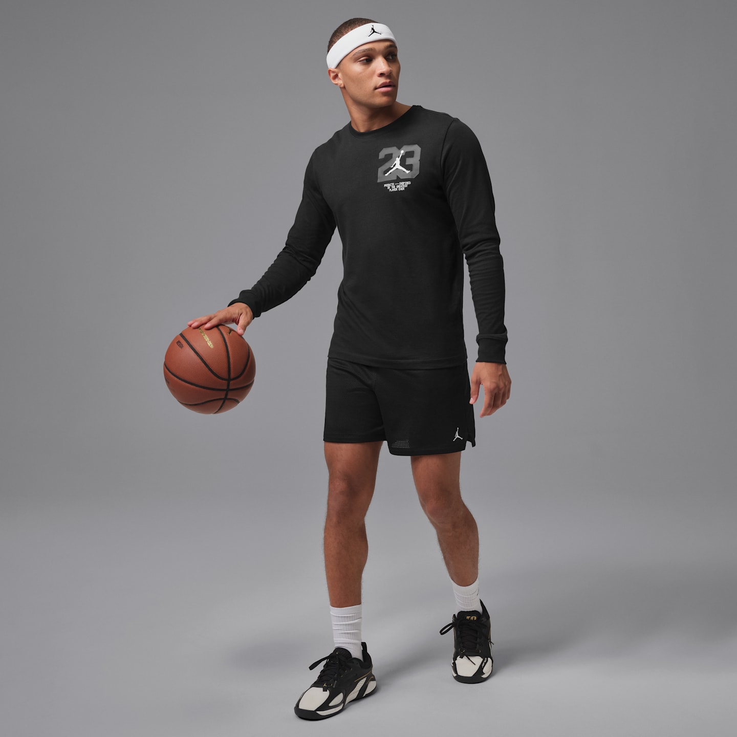 Мужские шорты Jordan Sport Essentials Dri-FIT, цвет: Чёрный / Белый — фото 6