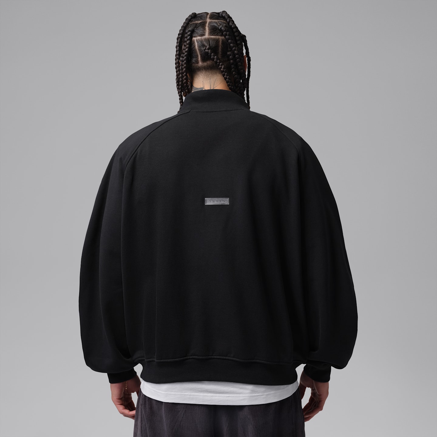 Мужские толстовки Jordan Flight Fleece 1/4-Zip Top, цвет: Чёрный — фото 2