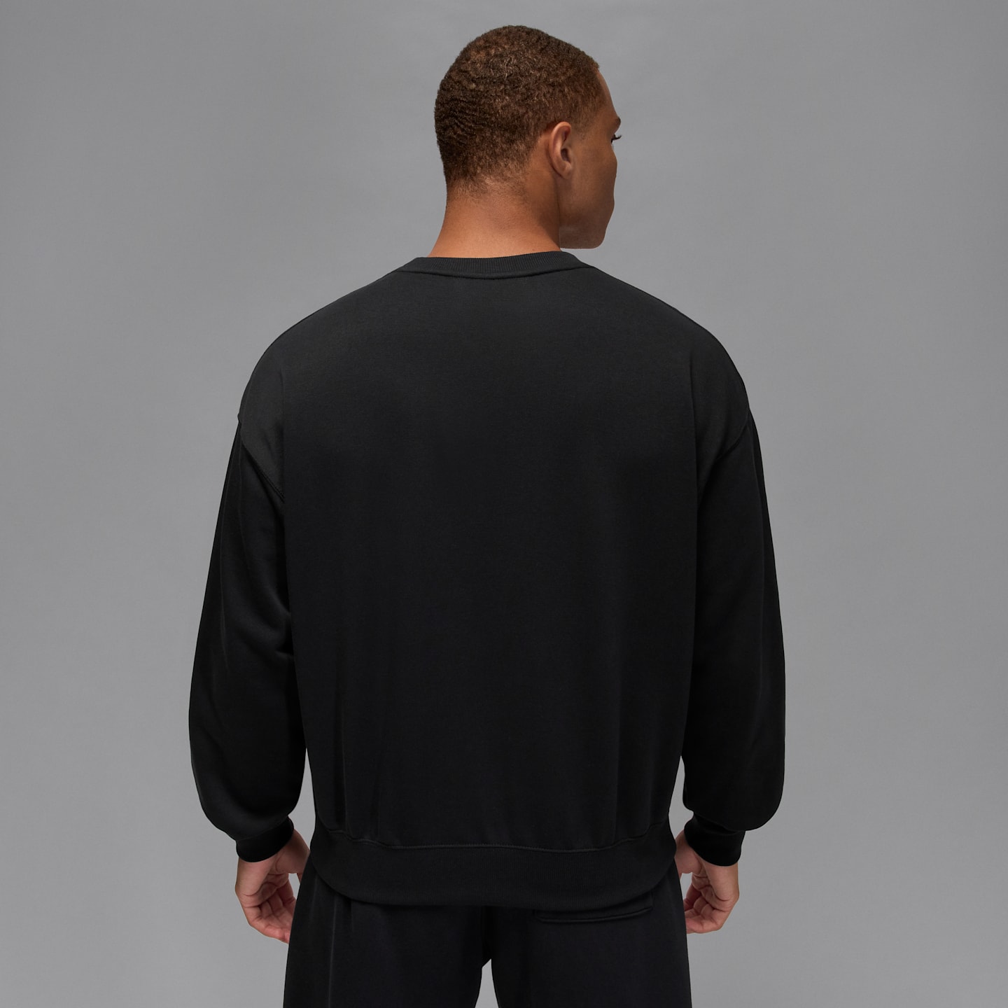 Мужская толстовка Jordan Brooklyn Fleece Crewneck, цвет: Чёрный / Синий — фото 2