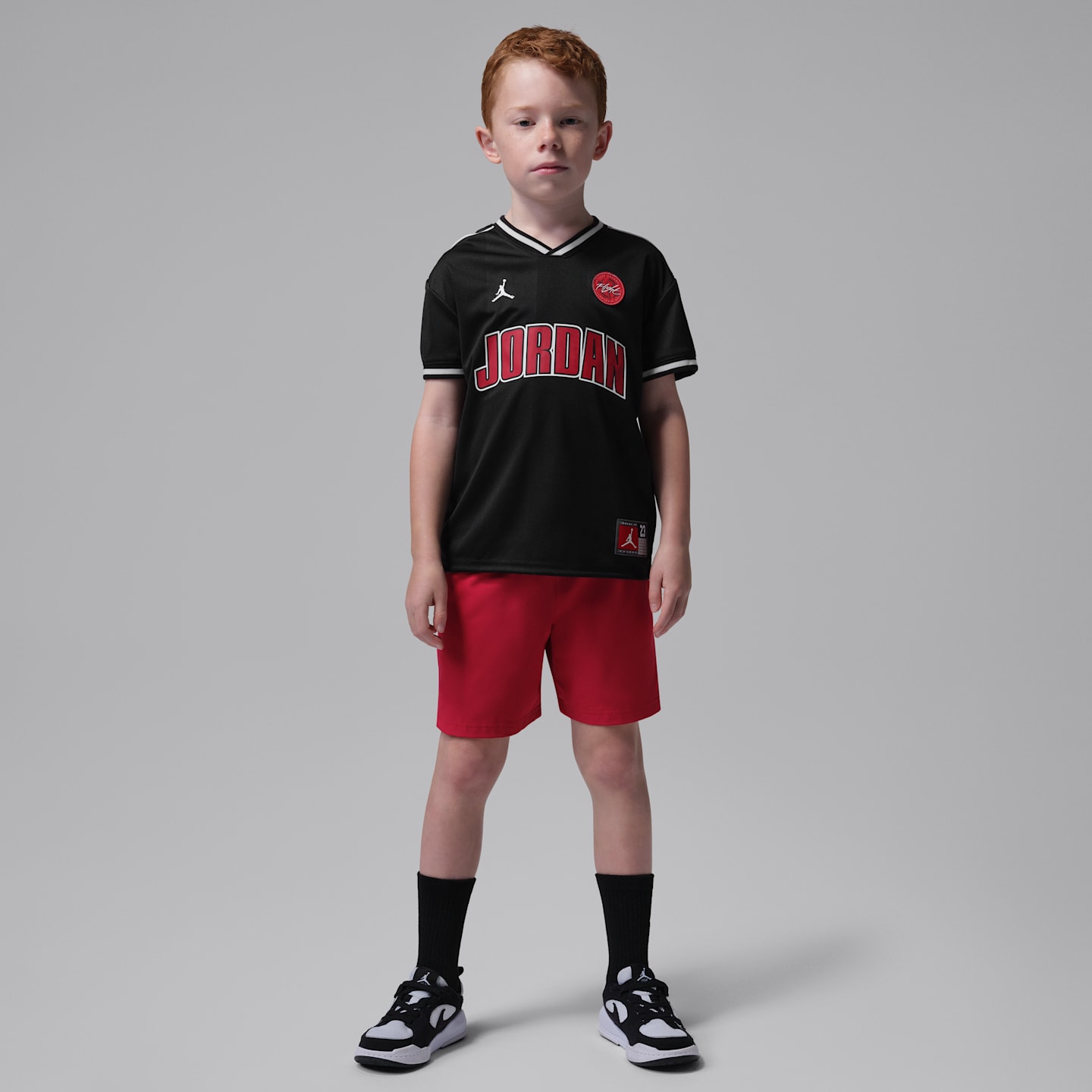 Детский топ Jordan Sport Jersey, цвет: Чёрный — фото 6