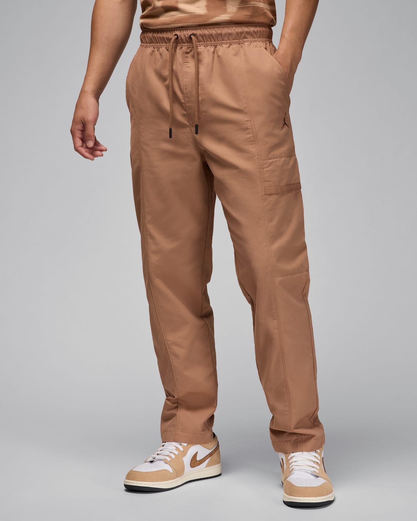Мужские тканые брюки Jordan Essentials, цвет: Коричневый — фото 8