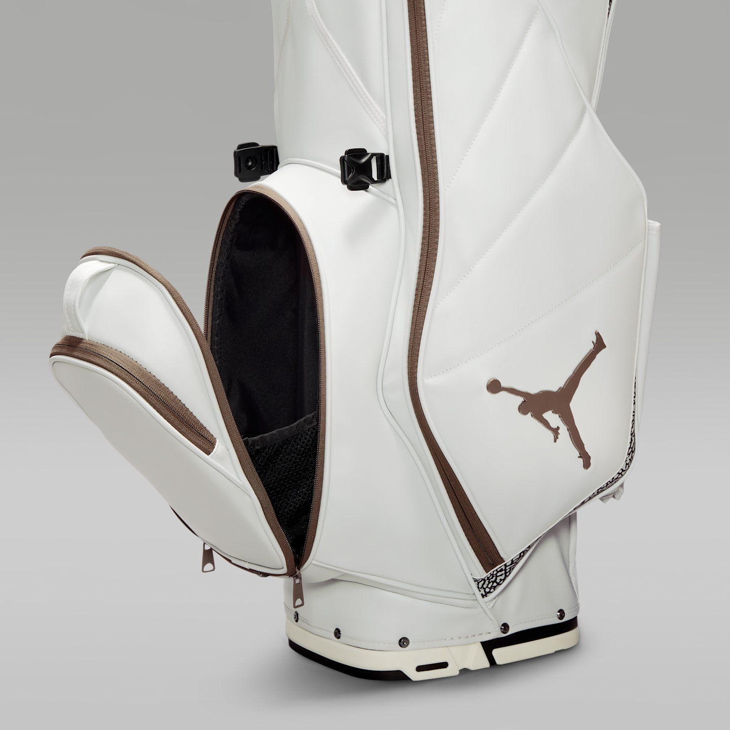 Сумка для гольфа Jordan Fade Away Luxe 6-Way, цвет: Серый / Оливковый серый — фото 8