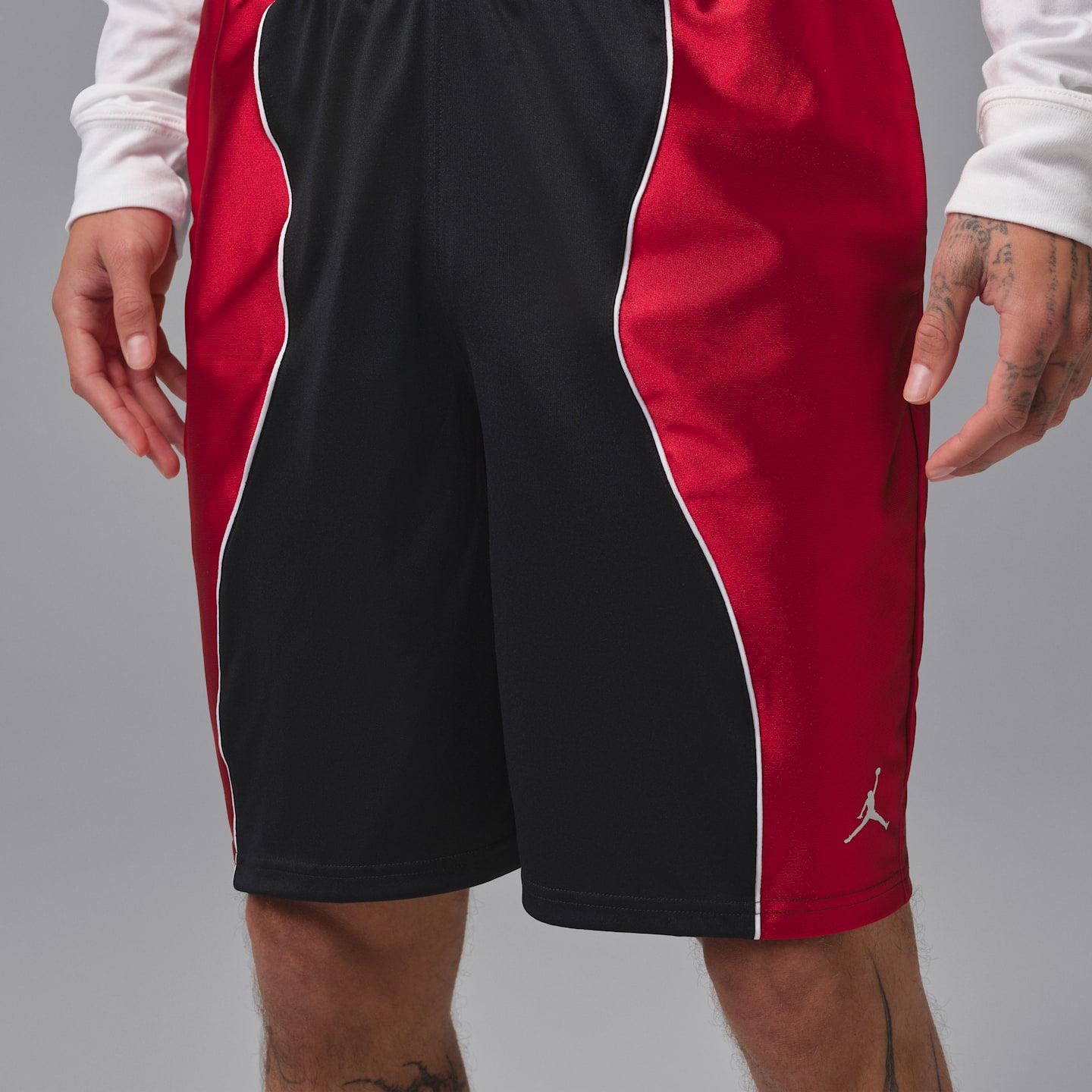 Мужские шорты Jordan Sport Dri-FIT Y2K 9, цвет: Чёрный / Белый — фото 2