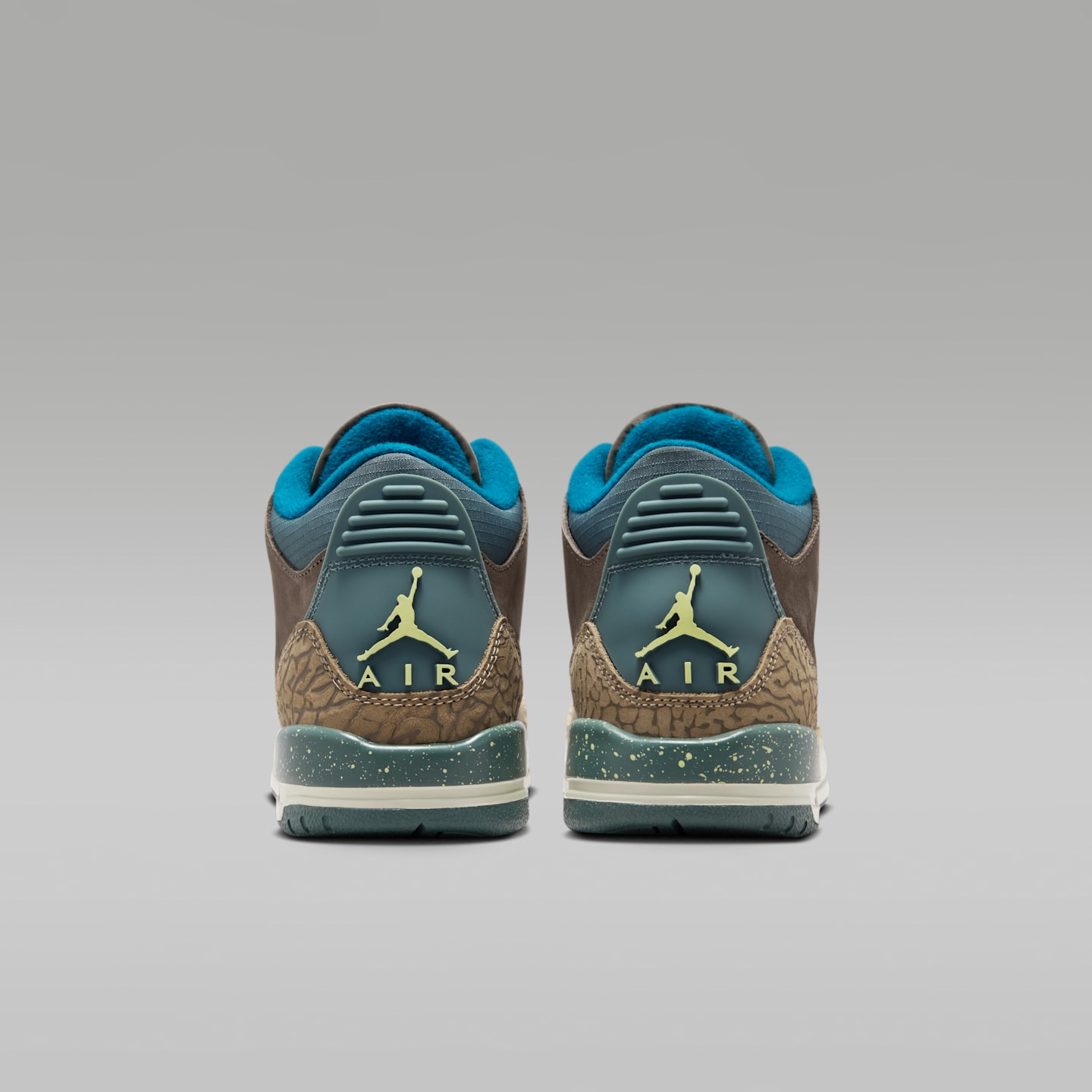 Детские кроссовки Jordan 3 Retro Little Kids' Shoes, цвет: Оливковый серый / Хаки — фото 6
