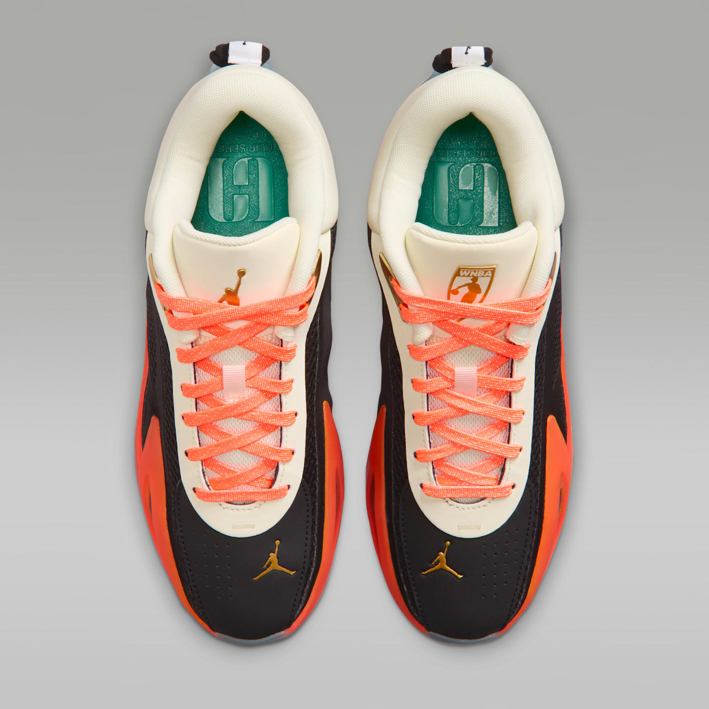 Кроссовки Jordan Heir Series 2 "Birds of Paradise" Basketball, цвет: Чёрный / Металлик золотой — фото 4