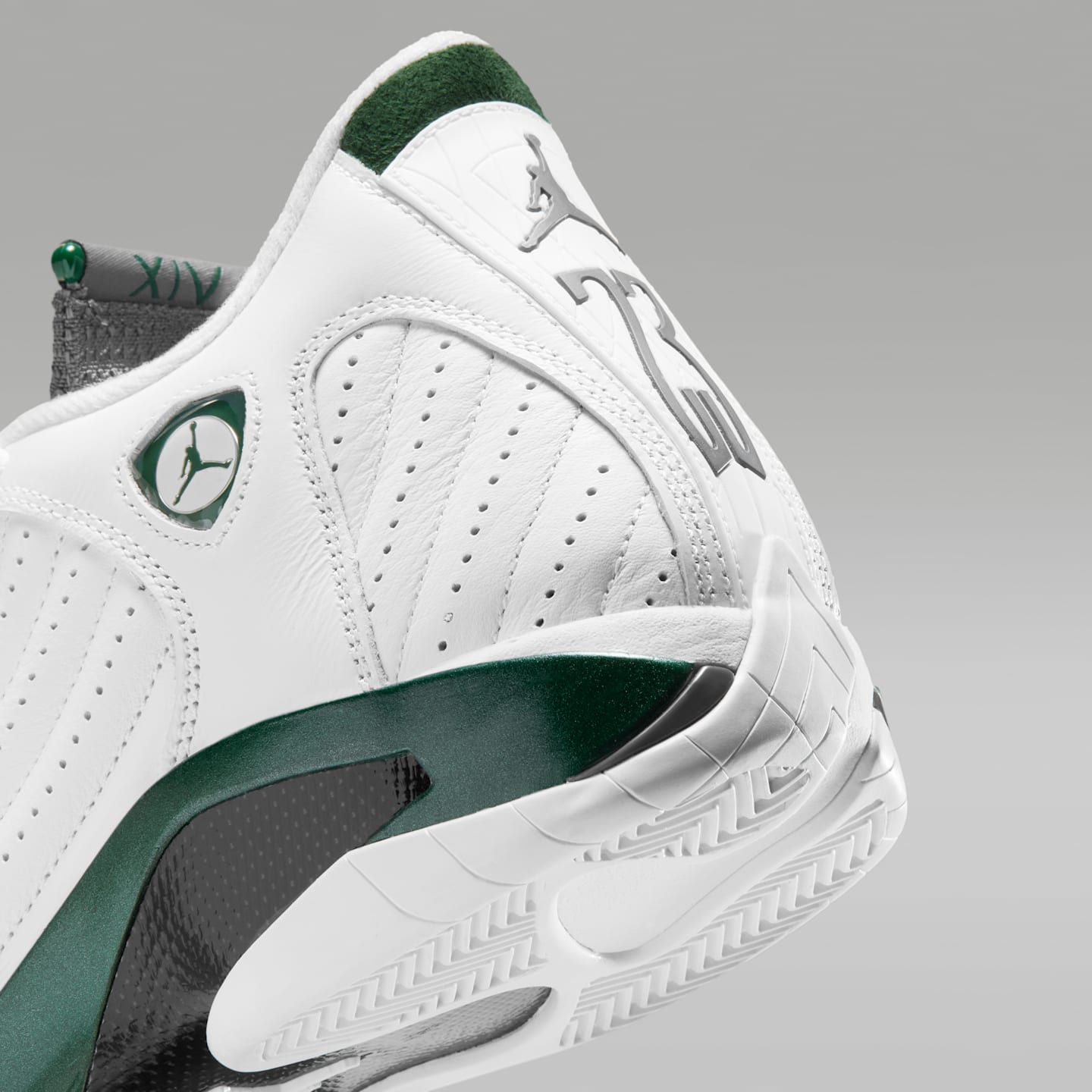 Детские кроссовки Air Jordan 14 Retro "Forest Green", цвет: Зелёный / Белый, вариант 1 — фото 7
