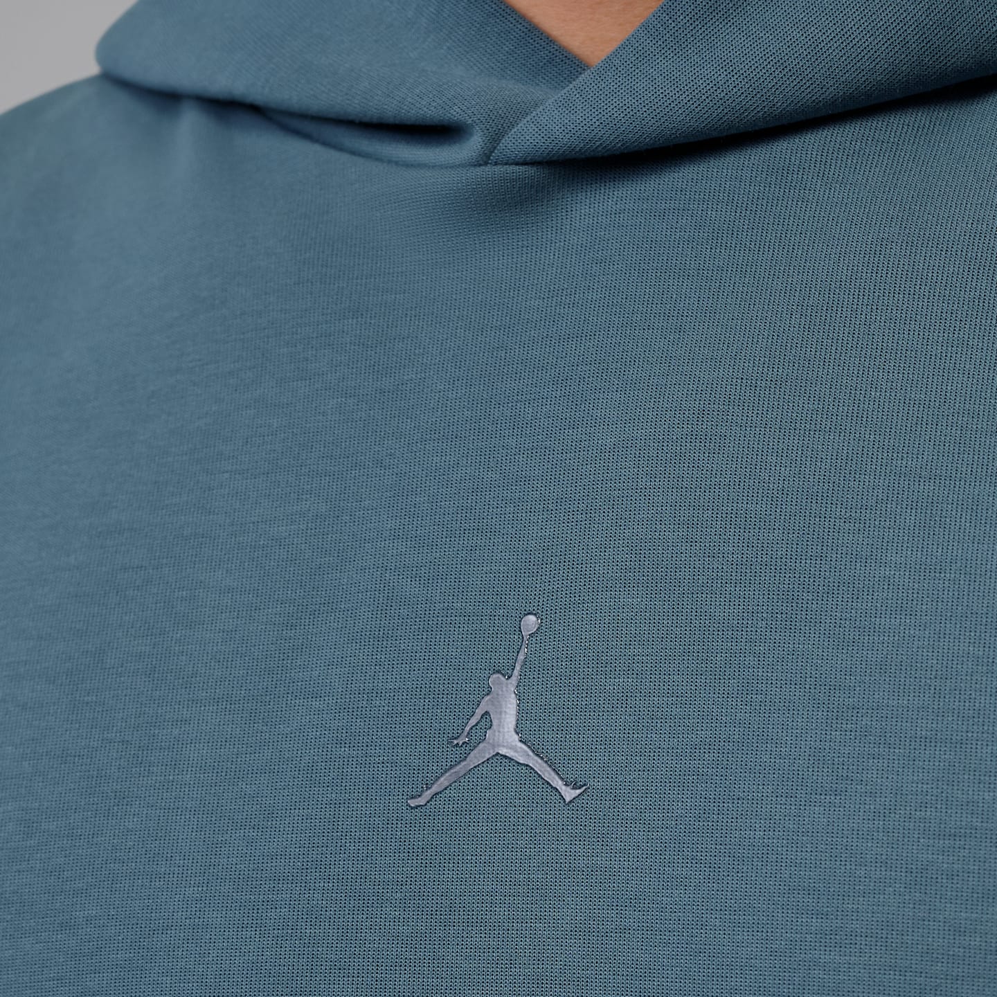 Мужское худи без рукавов Jordan Sport Hoop Fleece Dri-FIT, цвет: Пепельный зелёный / Прозрачный — фото 4