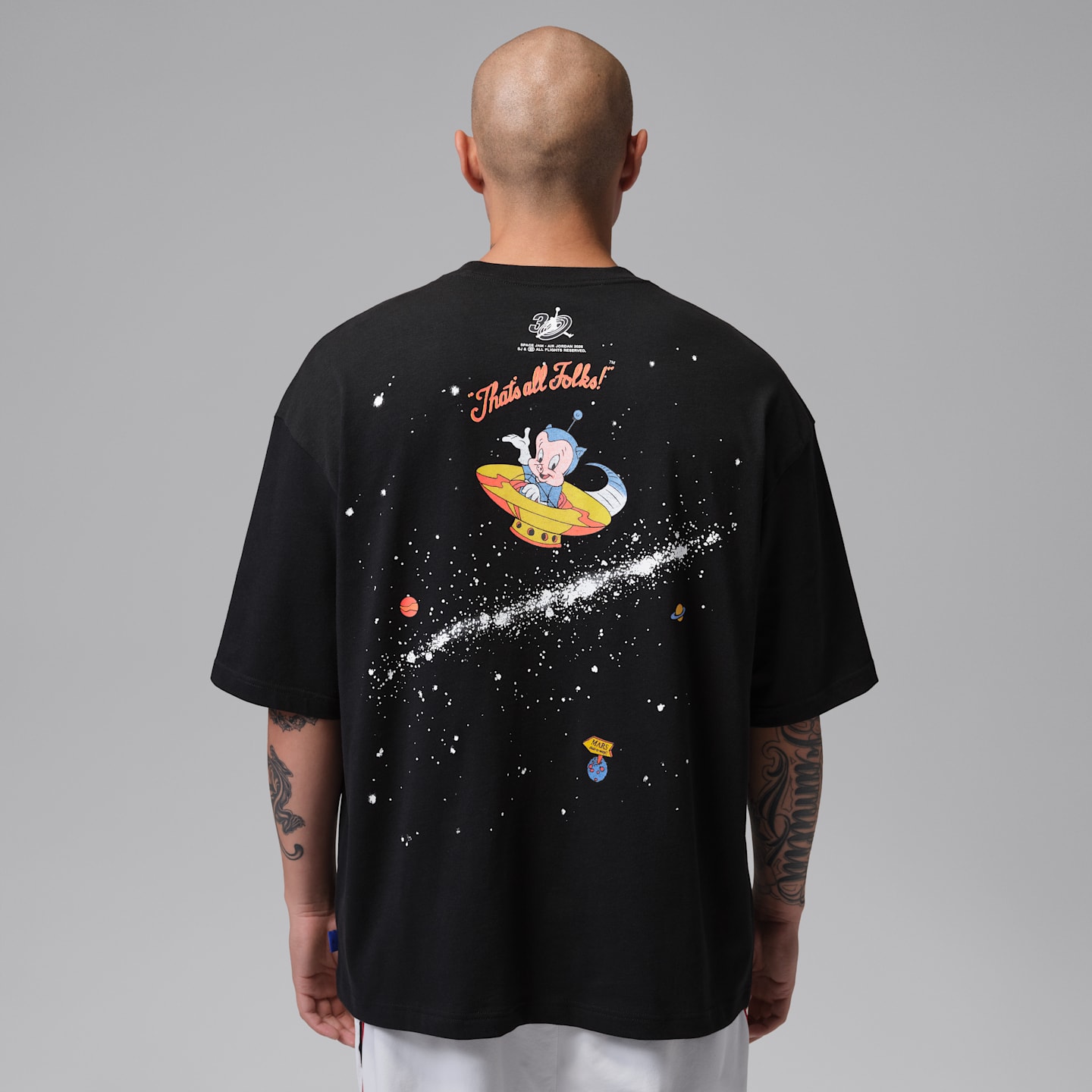 Мужская футболка Jordan Flight Space Jam Vault 1996 Crew-Neck, цвет: Чёрный — фото 2