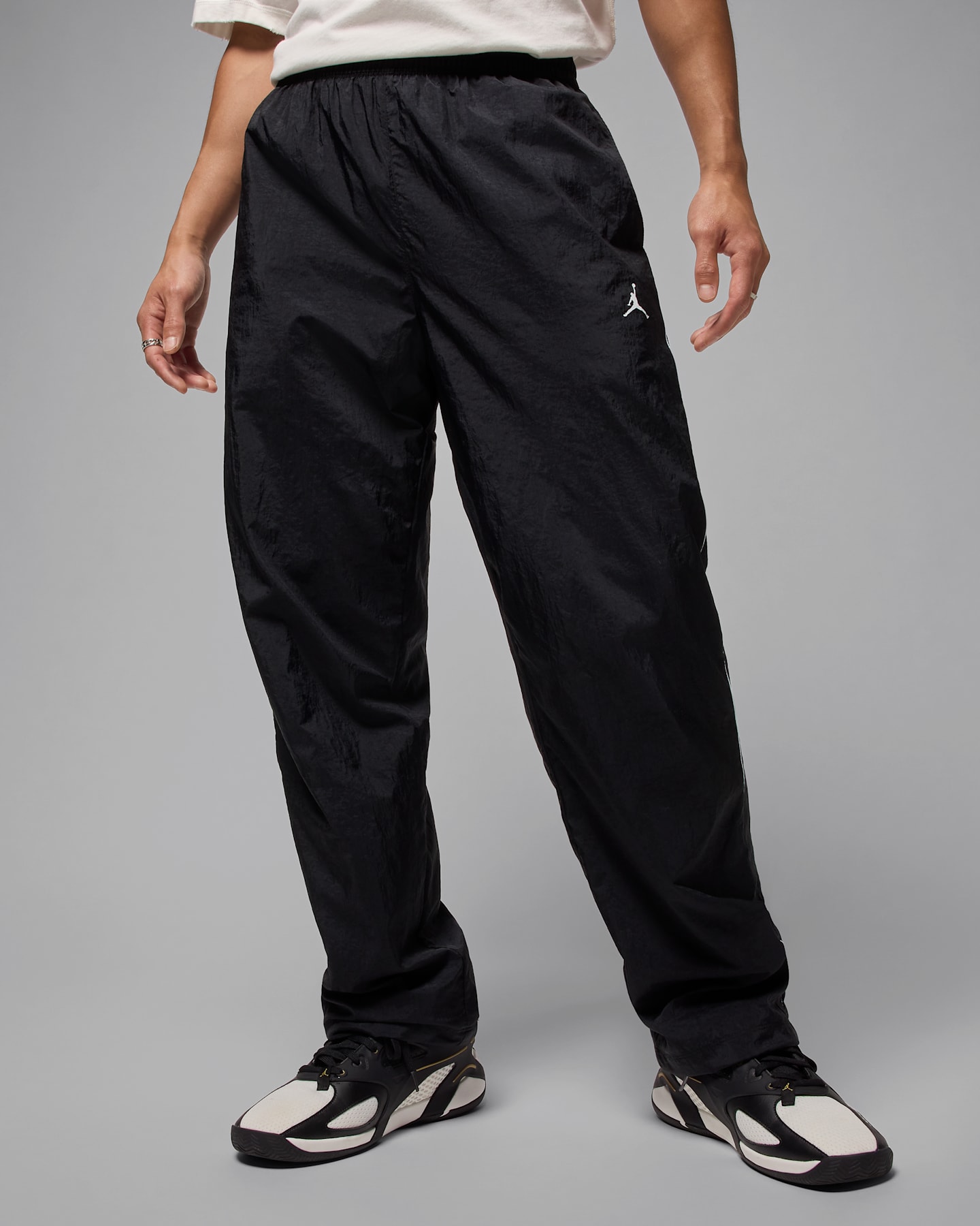 Мужские брюки Jordan Sport Classic, цвет: Чёрный / Белый — фото 7