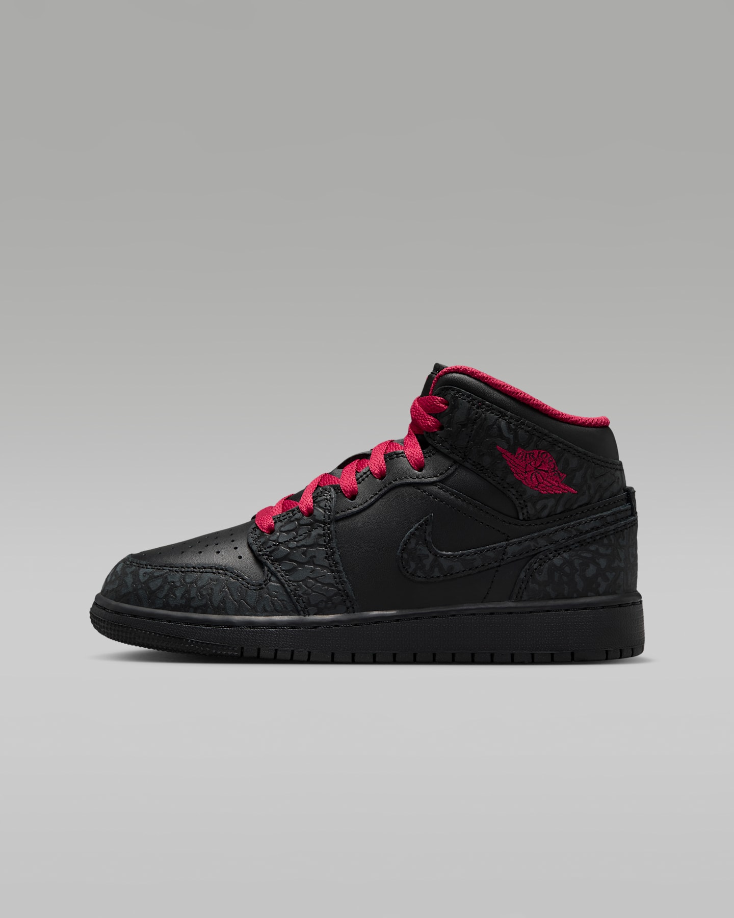Детские кроссовки Air Jordan 1 Mid SE, цвет: Чёрный / Красный — фото 10