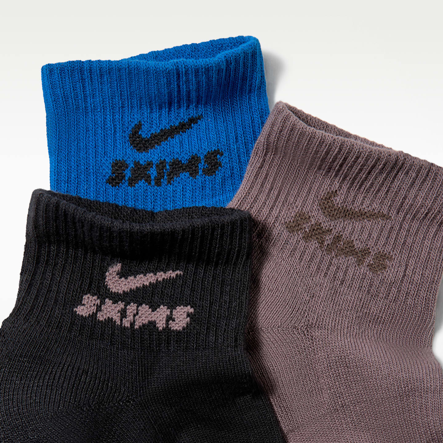 Носки NikeSKIMS Dri-FIT, укороченные, 3 шт. — Nike, цвет: Разноцветный — фото 2