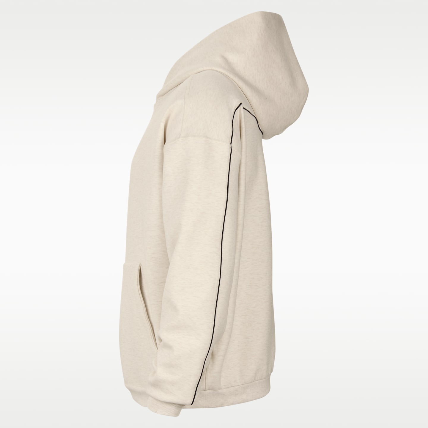 Мужское худи Nike New York Knicks Standard Issue Basketball, цвет: Бледная слоновая кость / Меланжевый — фото 3