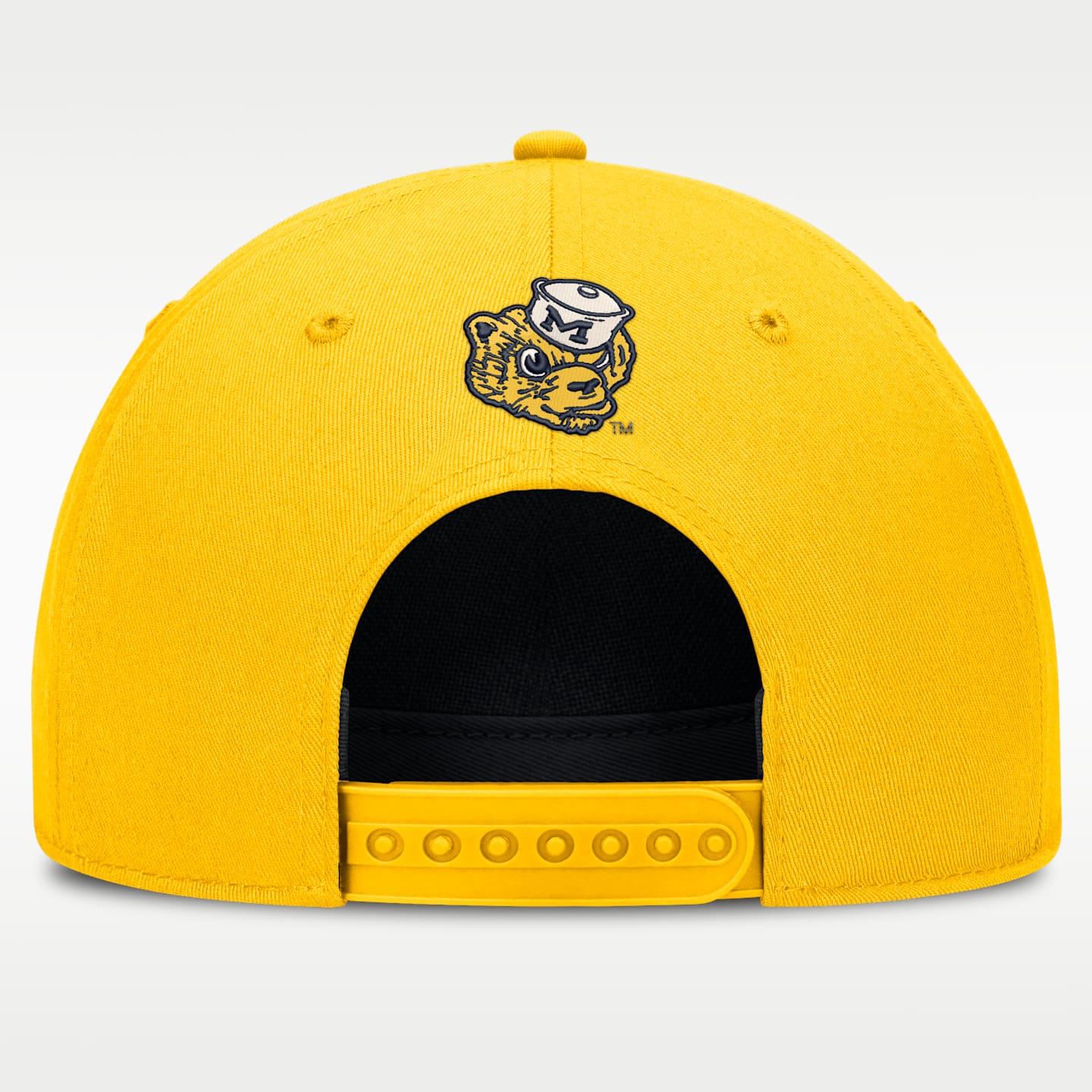 Мужская кепка Nike Dri-FIT College Michigan Legacy Letter Rise A-Frame, цвет: Жёлтый — фото 2