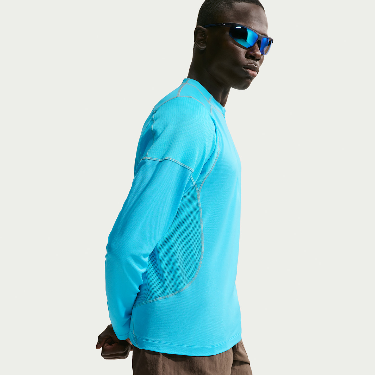 Женский лонгслив Nike ACG Vault Dri-FIT, цвет: Синий / Еловый туманный — фото 3