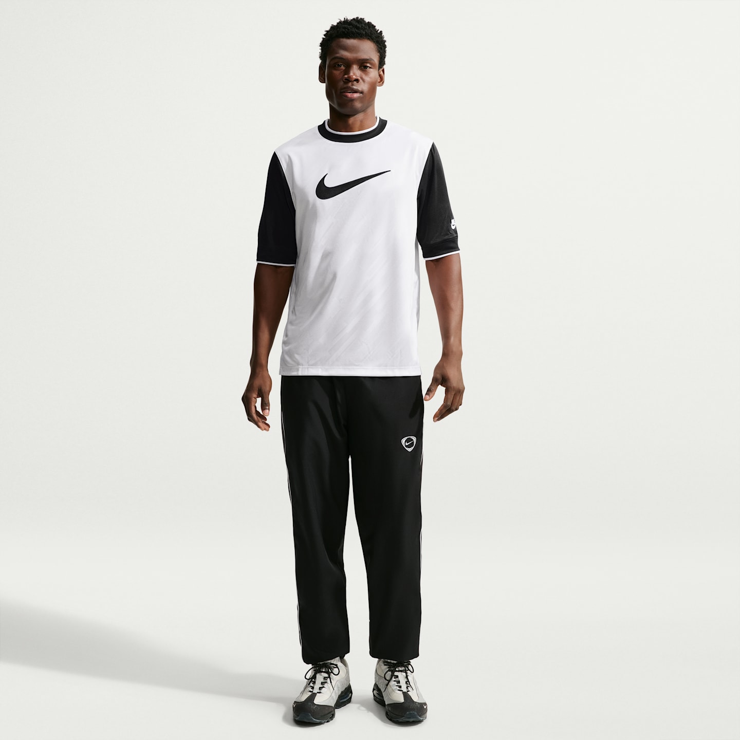 Мужской топ Nike Premier Dri-FIT Soccer Loose Jersey, цвет: Белый / Чёрный — фото 4
