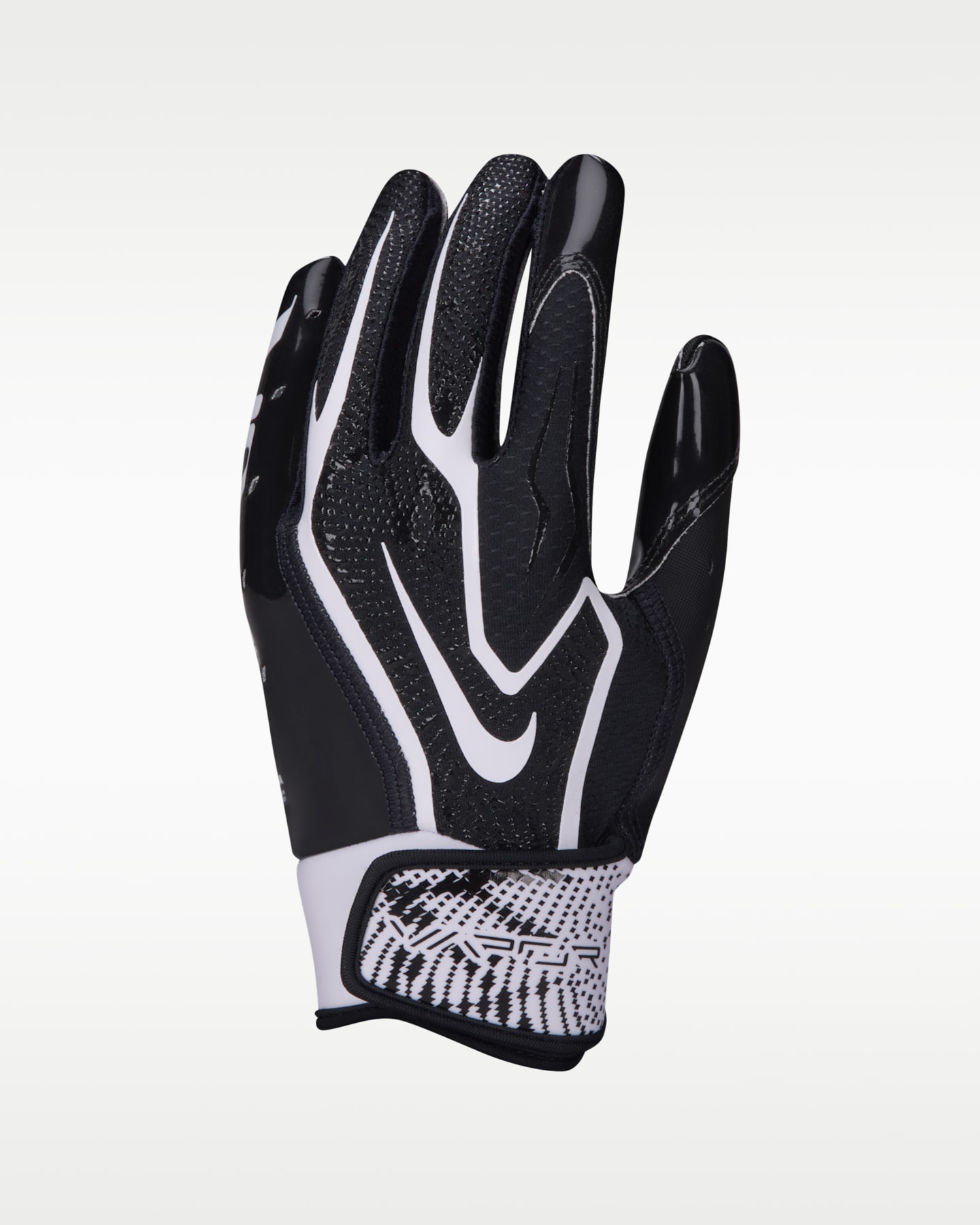 Детские перчатки для американского футбола Nike Vapor Jet 9.0, 1 пара, цвет: Чёрный / Белый — фото 3