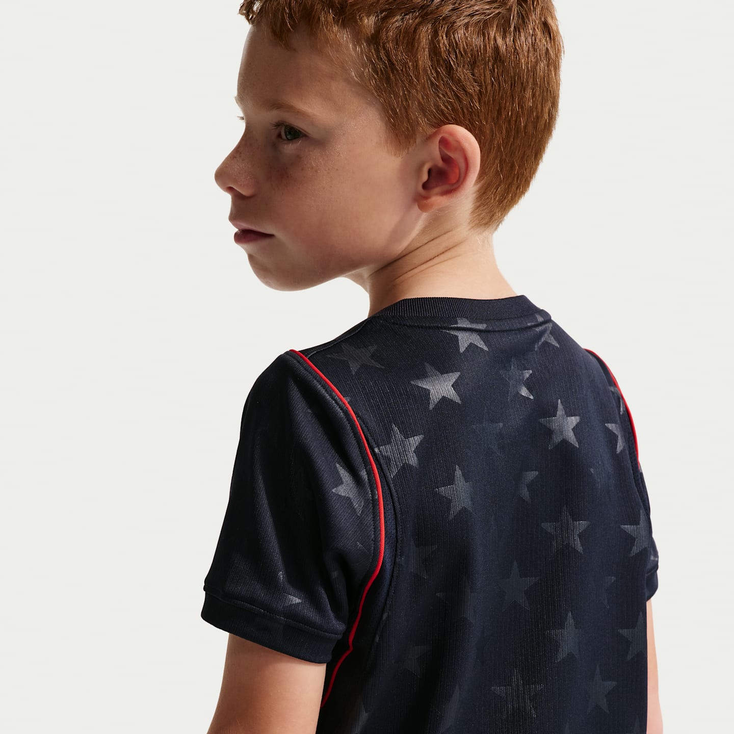 Детский футбольный комплект Nike Usmnt 2026 Stadium Away из 3 предметов, цвет: Обсидиановый / Красный — фото 3