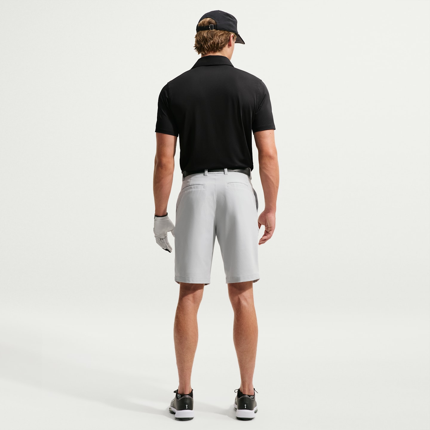 Мужское поло Nike Velocity Dri-FIT Chest Logo Golf Polo, цвет: Чёрный / Белый — фото 5