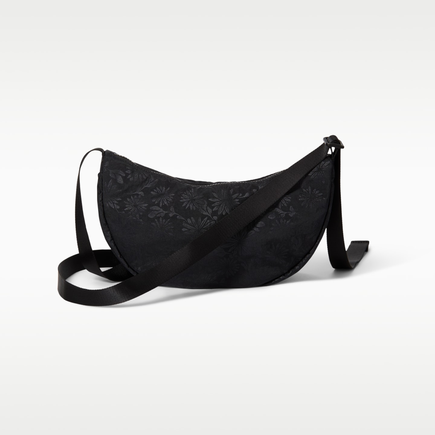 Женская сумка Nike Aura Floral Crescent Crossbody (4L), цвет: Чёрный / Графитовый — фото 4