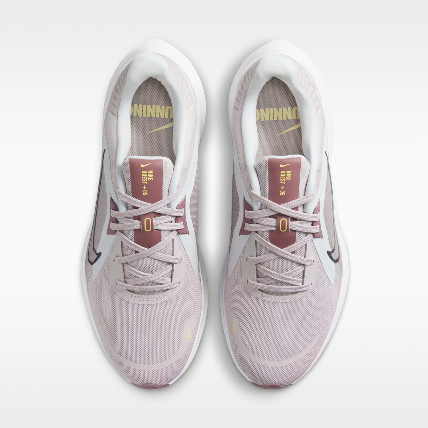 Женские кроссовки Nike Quest 5 Road Running, цвет: Платиновый фиолетовый / Розовато-лиловый — фото 4