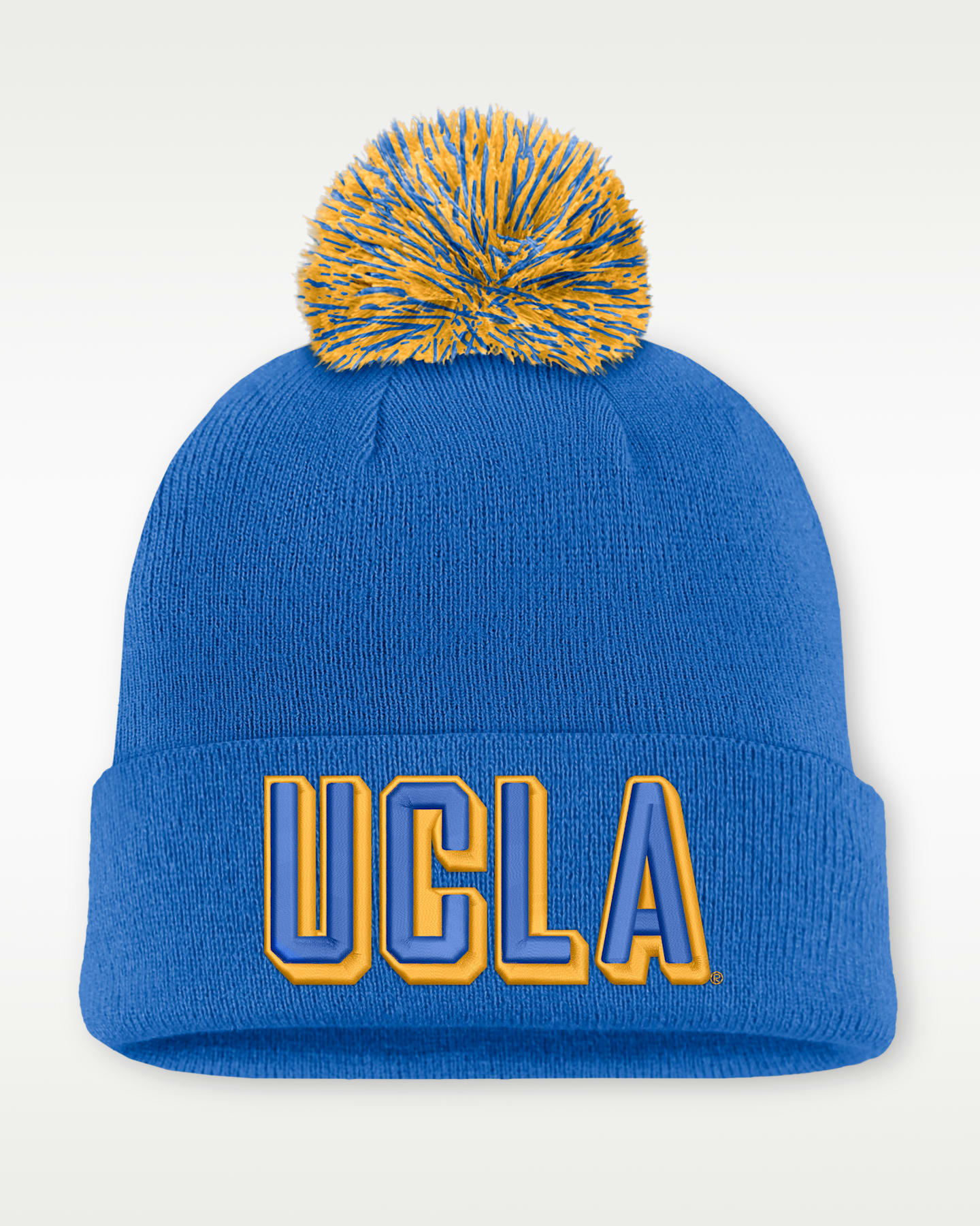 Мужская шапка-бини с отворотом Nike Ucla Peak, цвет: Синий — фото 3