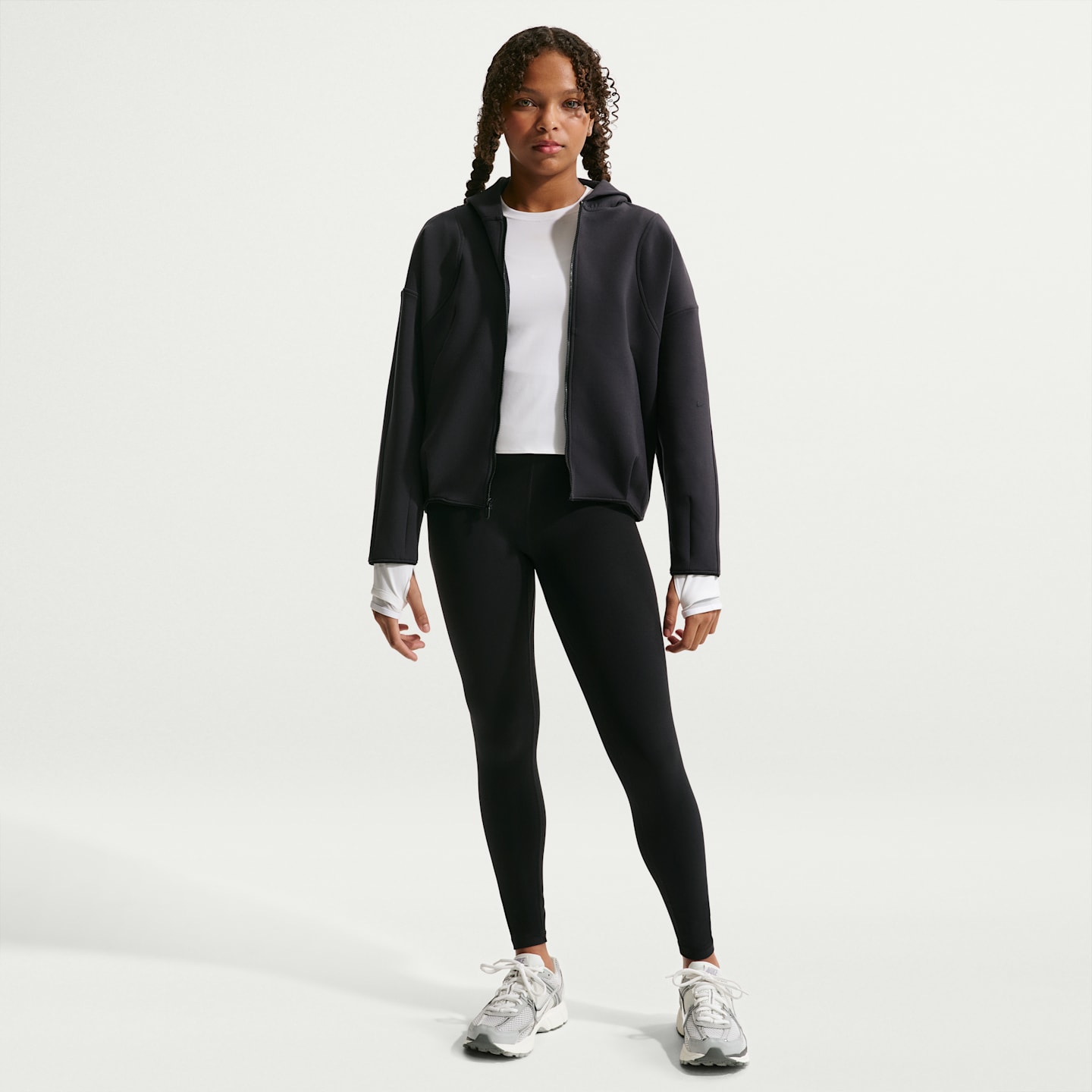 Леггинсы Nike Mavn High-Waisted Full-Length Leggings для девочек, цвет: Чёрный — фото 1