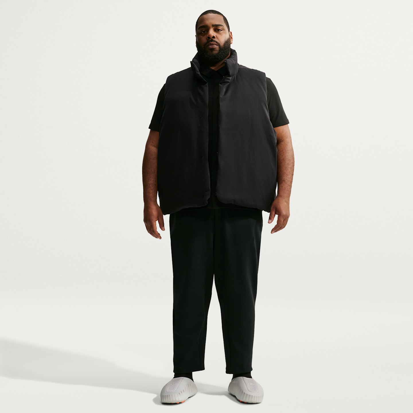 Мужской жилет Nike 24.7 OuterCalm Therma-FIT Down-Fill, цвет: Чёрный / Серый — фото 10