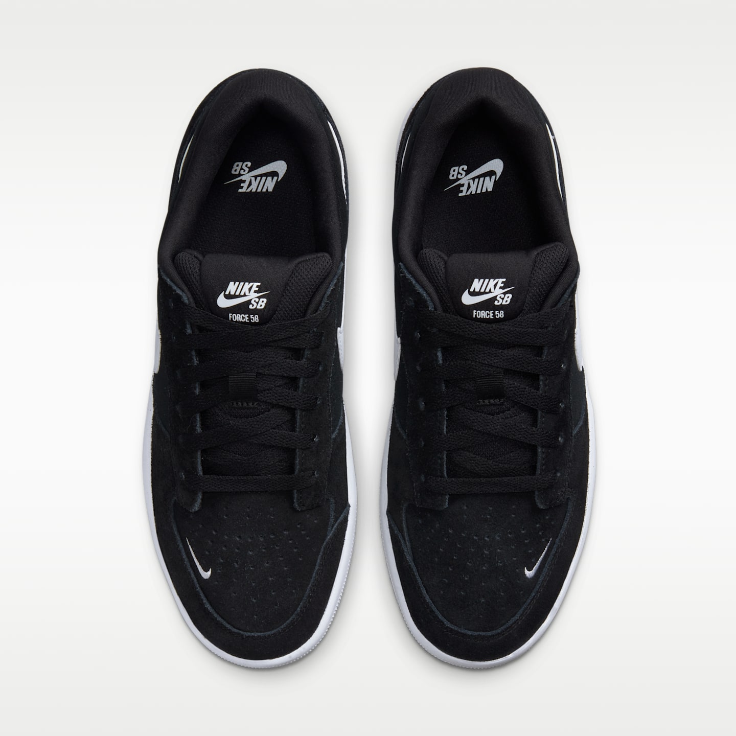 Женские кроссовки Nike SB Force 58 Skate, цвет: Чёрный / Белый — фото 4
